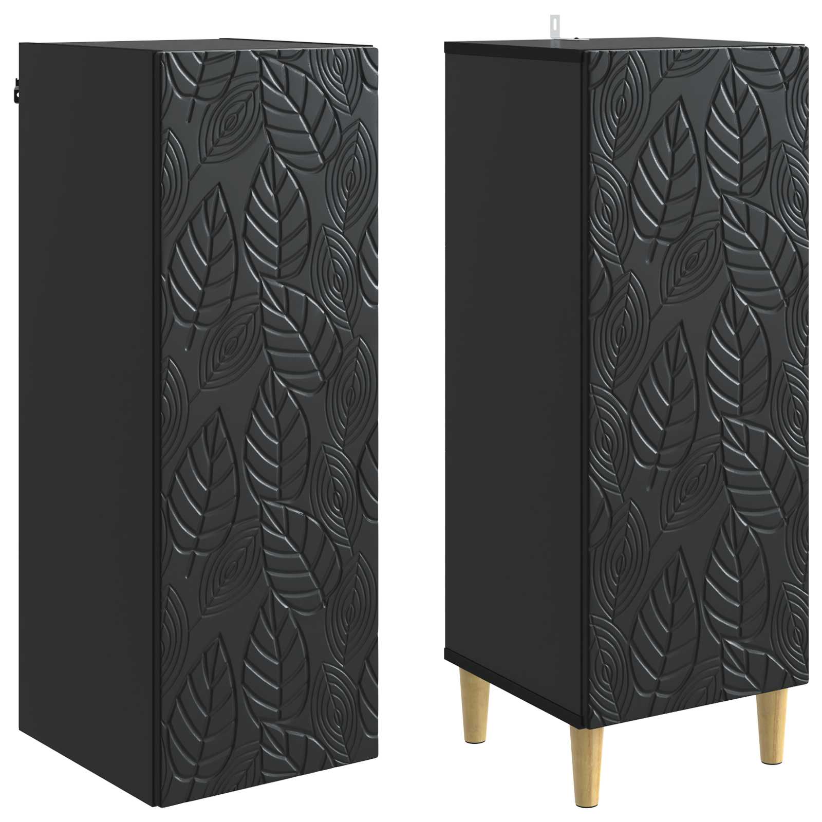 Ensemble de Meubles 2 pcs Noir Bois d'ingénierie - XIOS