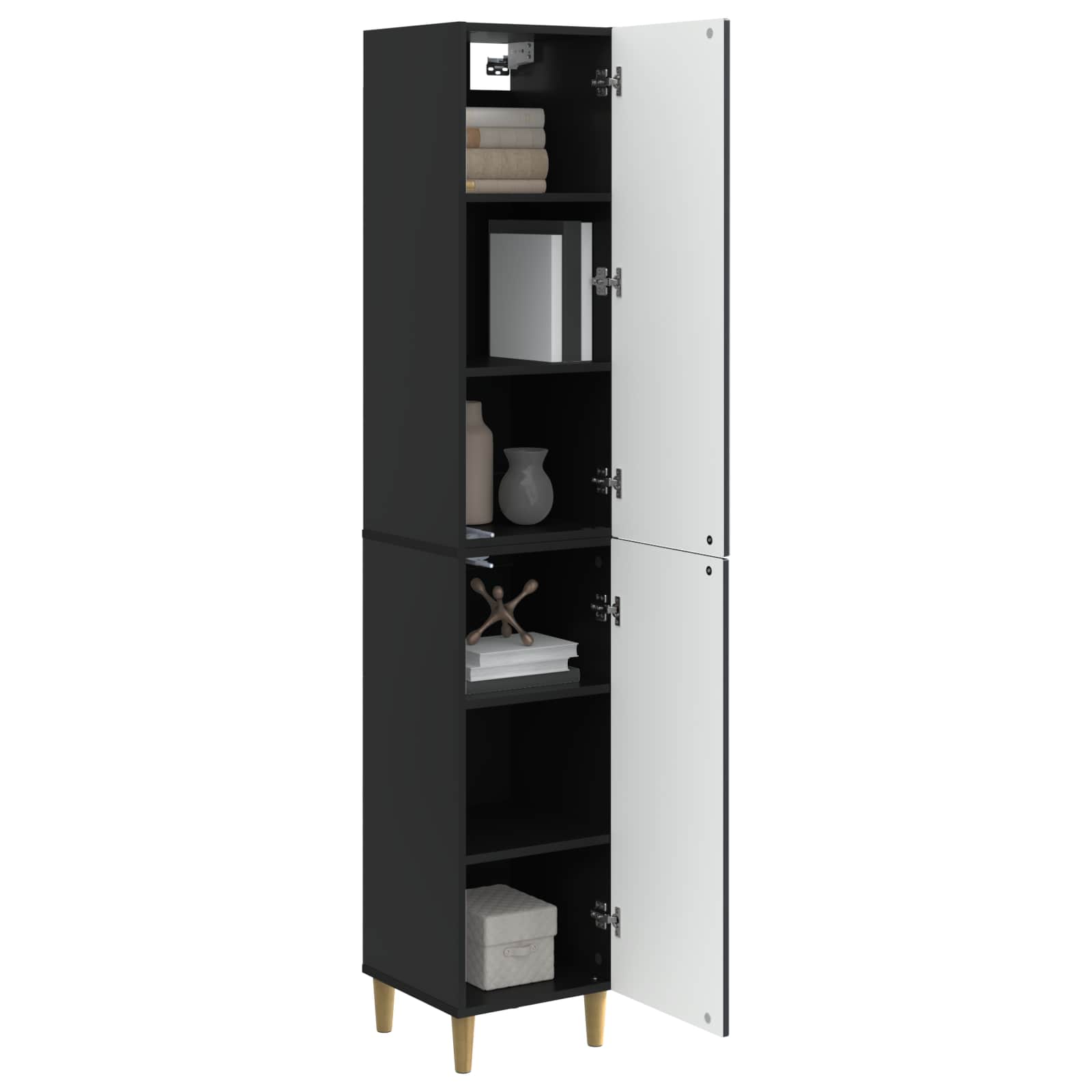Ensemble de Meubles 2 pcs Noir Bois d'ingénierie - XIOS