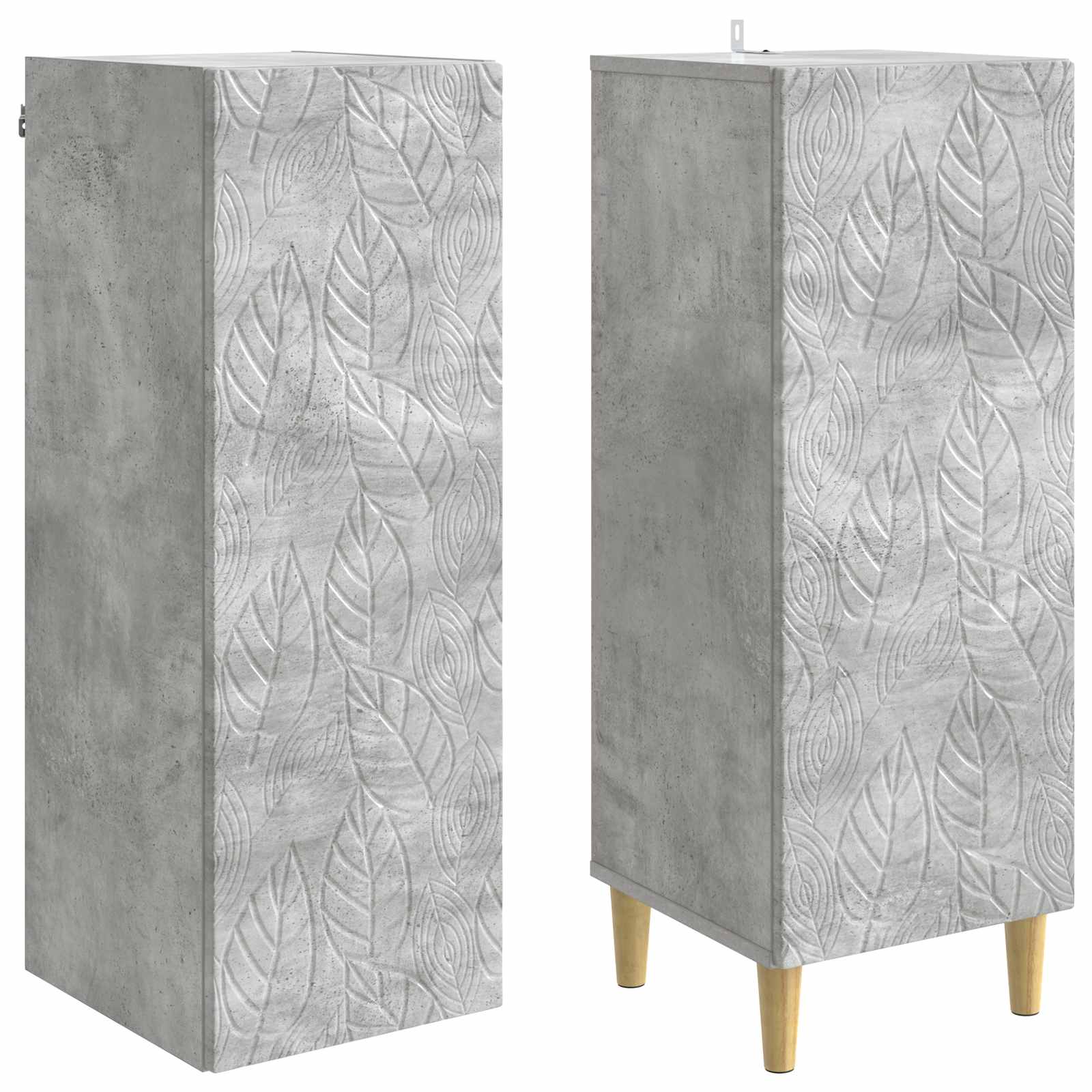 Ensemble de Meubles 2 pcs Gris béton Bois d'ingénierie - XIOS