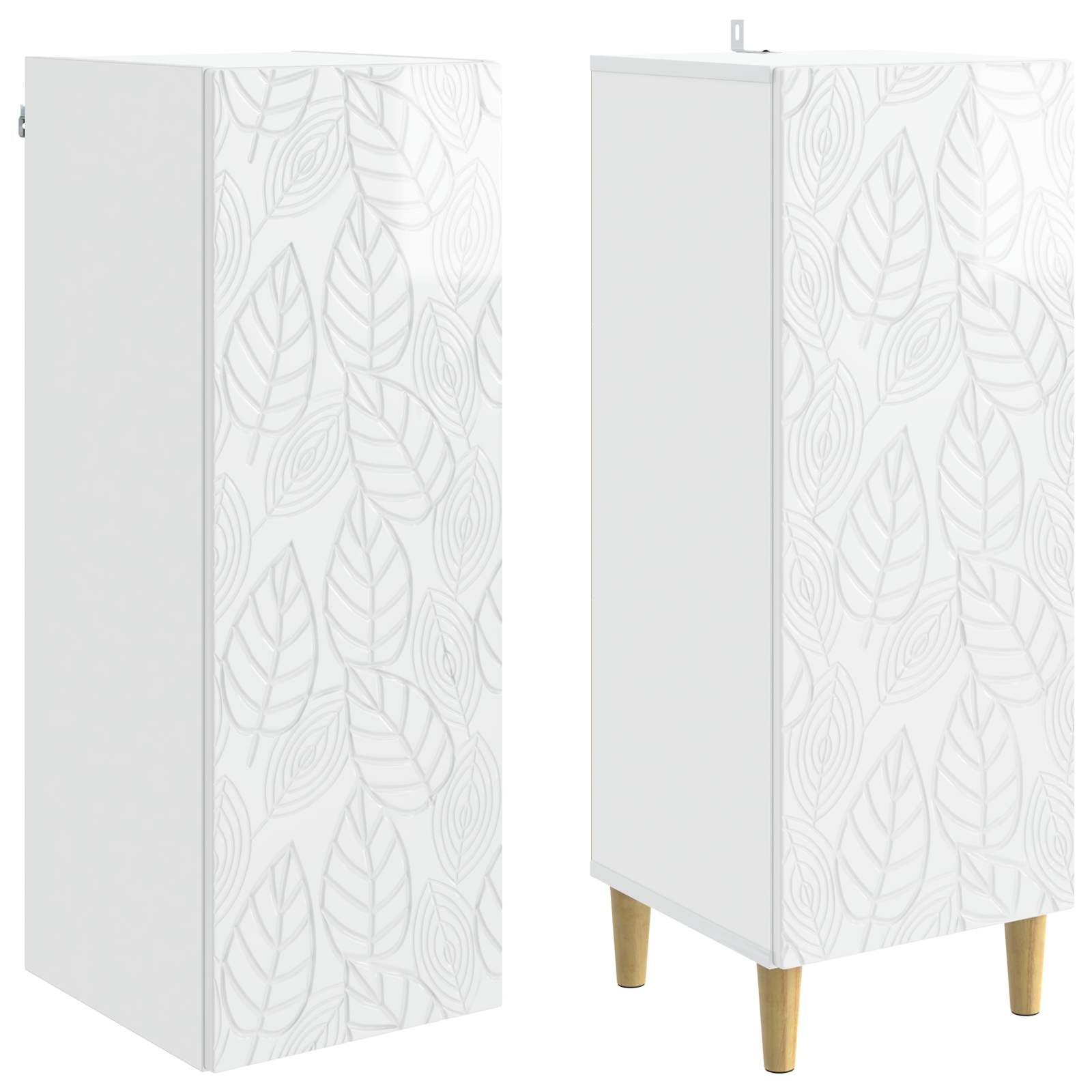 Ensemble de Meubles 2 pcs Blanc brillant Bois d'ingénierie - XIOS