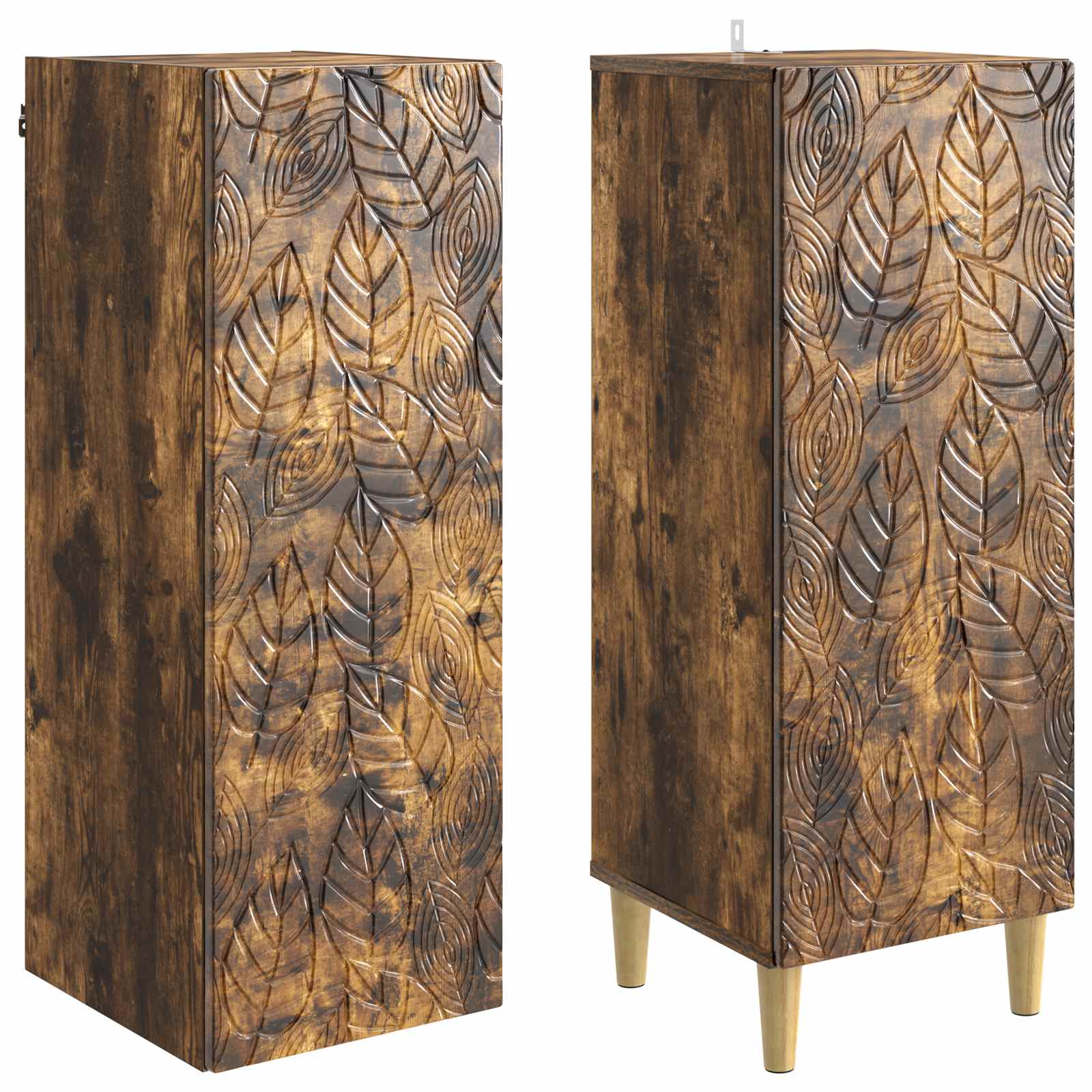 Ensemble de Meubles 2 pcs Chêne fumé Bois d'ingénierie - XIOS