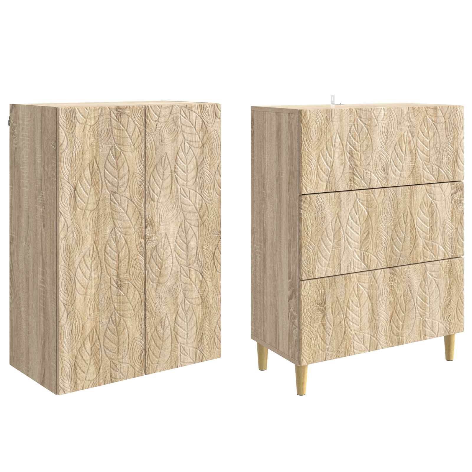 Ensemble de Meubles 2 pcs Chêne Sonoma 66 x 34,5 x 90 cm - XIOS