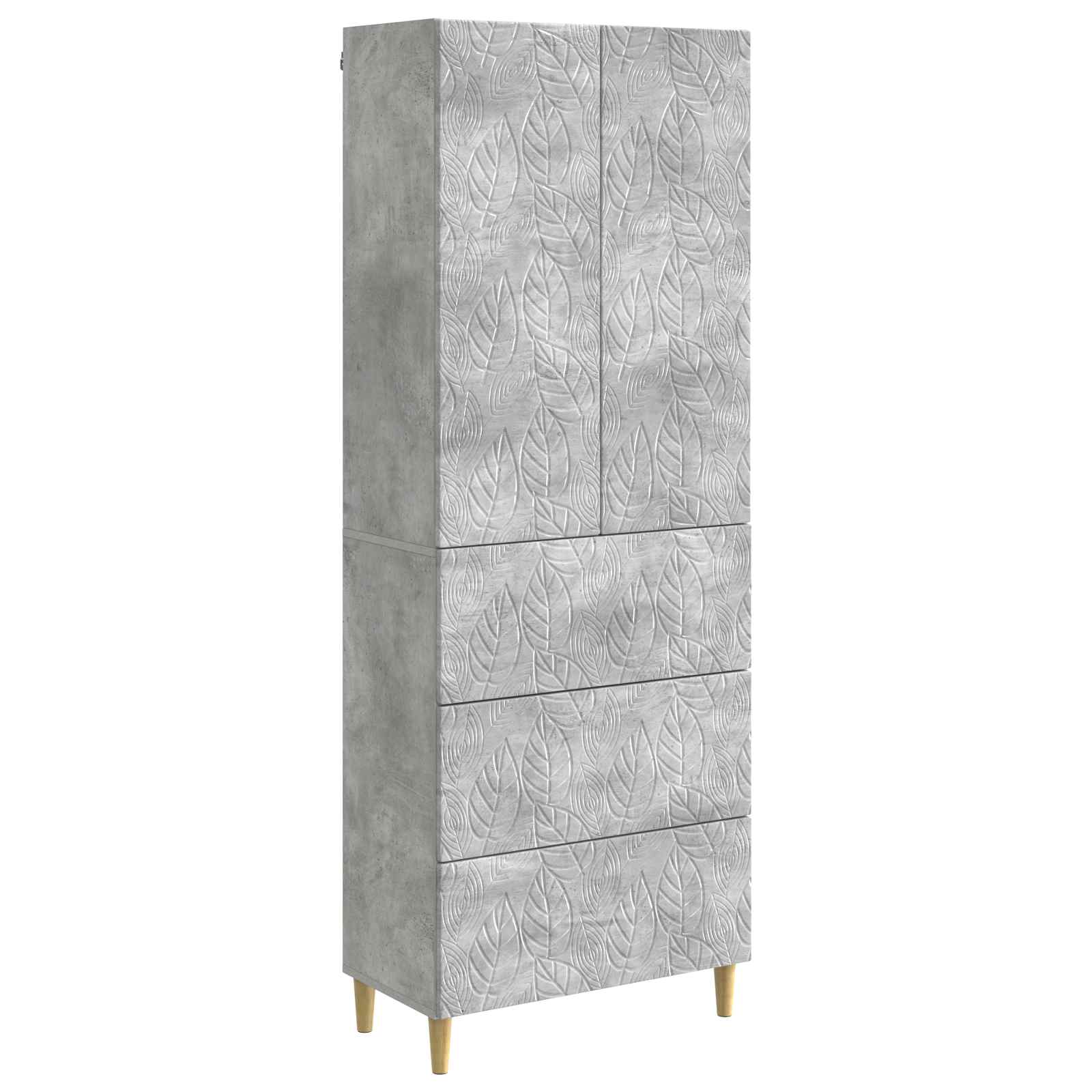 Ensemble de Meubles 2 pcs Gris béton 66 x 34,5 x 90 cm - XIOS