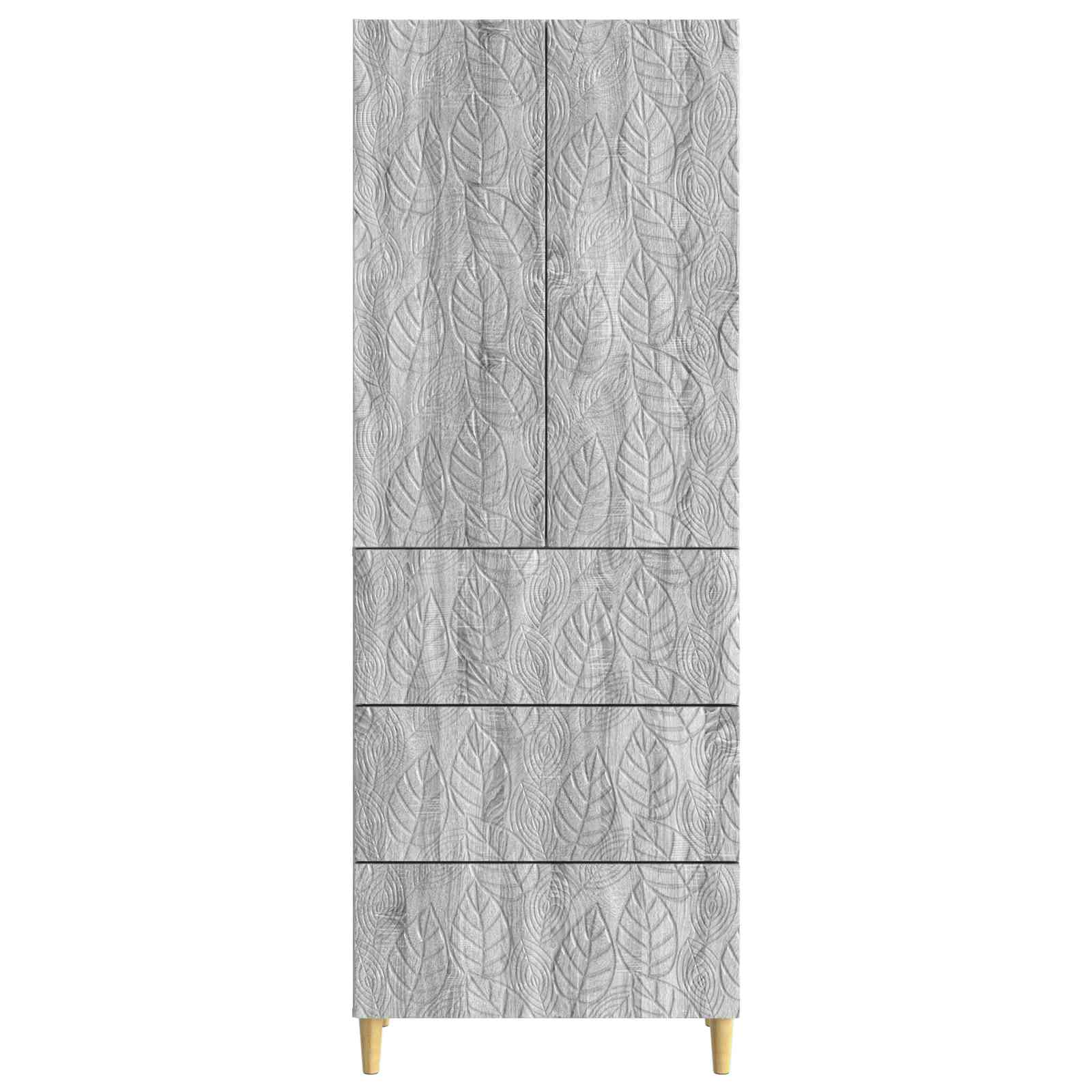Ensemble de Meubles 2 pcs Sonoma gris 66 x 34,5 x 90 cm - XIOS