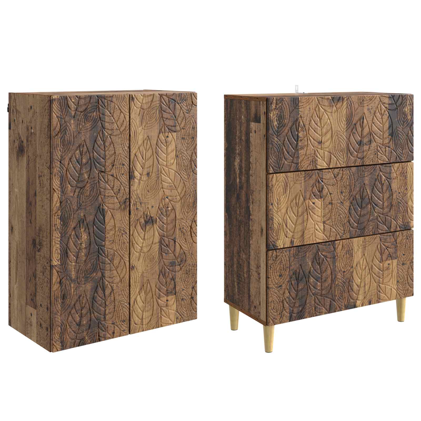 Ensemble de Meubles 2 pcs Bois ancien 66 x 34,5 x 90 cm - XIOS