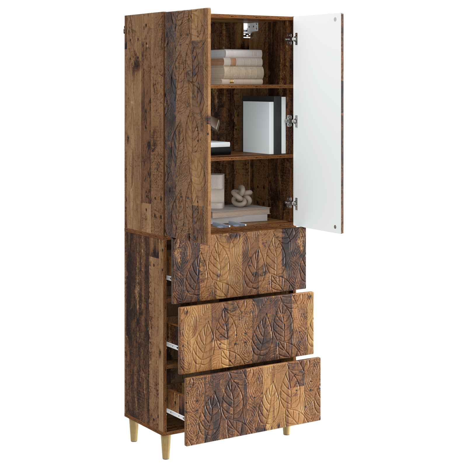 Ensemble de Meubles 2 pcs Bois ancien 66 x 34,5 x 90 cm - XIOS