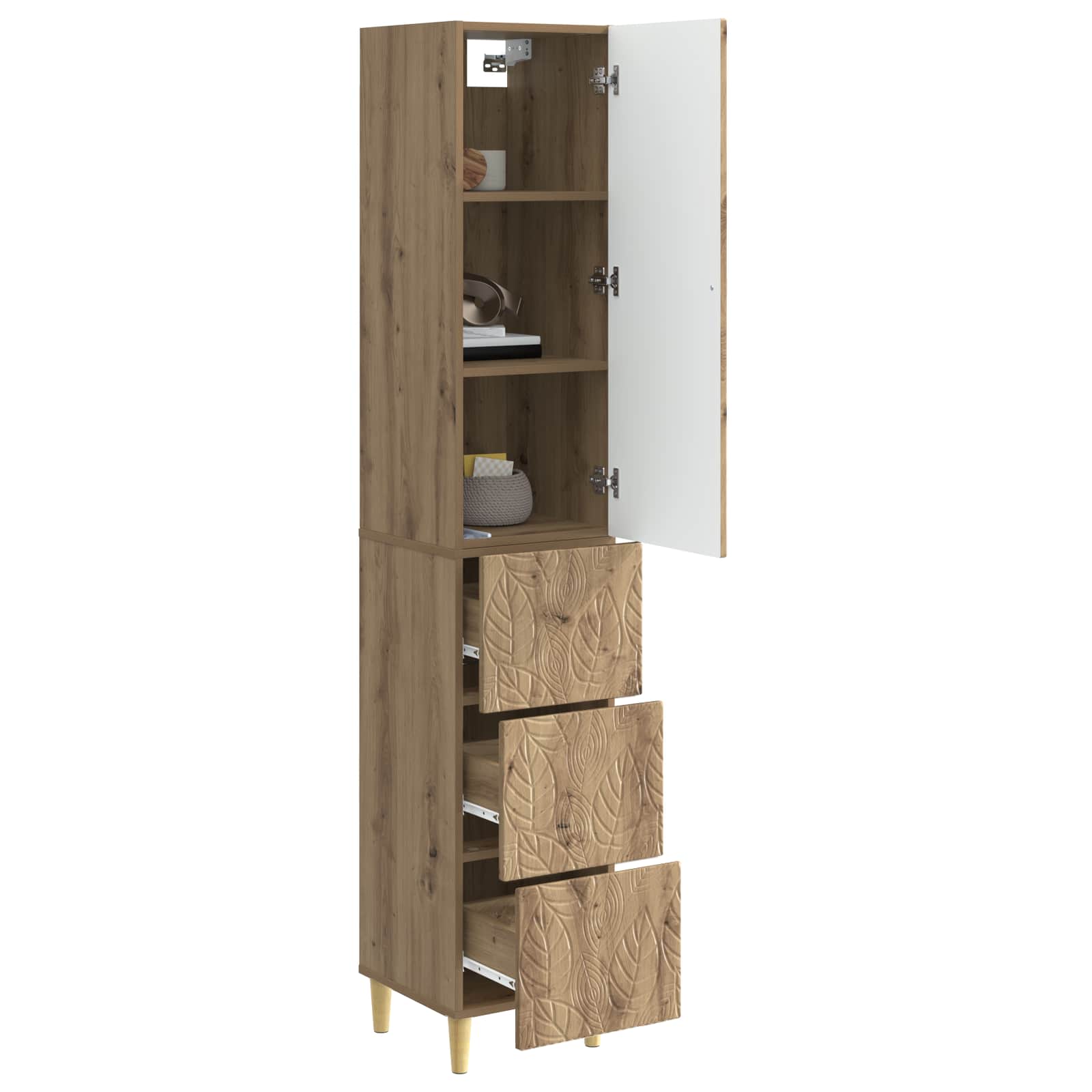 Ensemble de Meubles 2 pcs Chêne artisanal 33 x 34,5 x 90 cm - XIOS