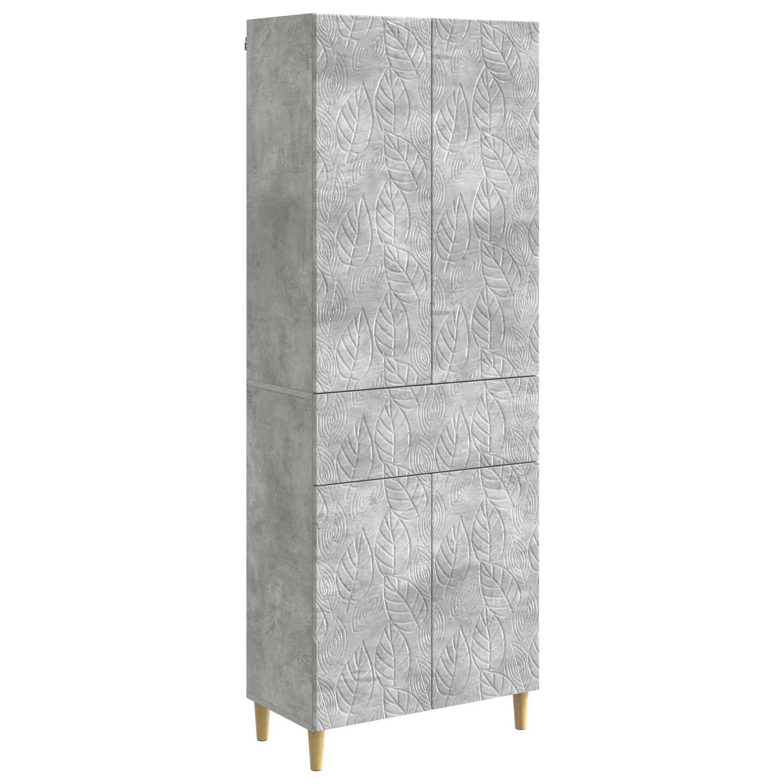 Ensemble de Meubles 2 pcs Gris béton Bois d'ingénierie - XIOS