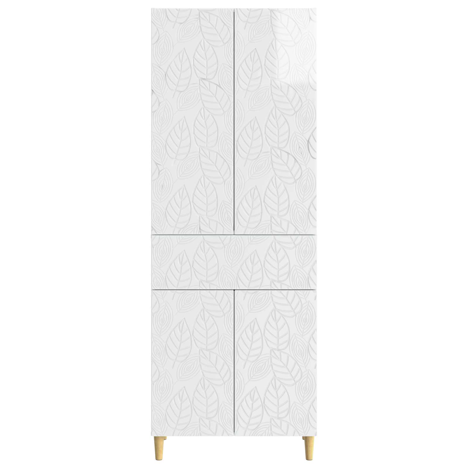 Ensemble de Meubles 2 pcs Blanc brillant Bois d'ingénierie - XIOS