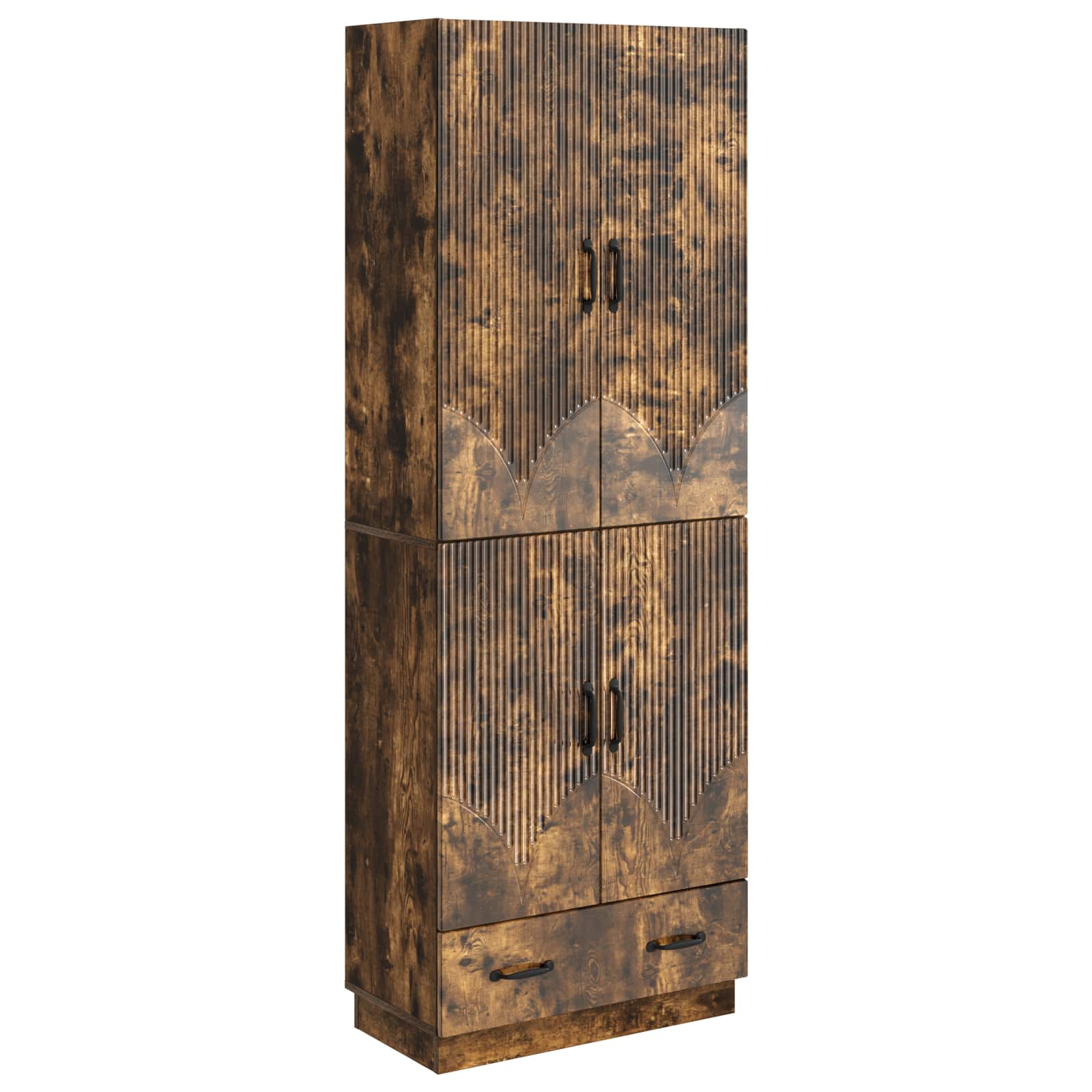 Ensemble de Meubles 2 pcs Chêne fumé Bois d'ingénierie - XIOS