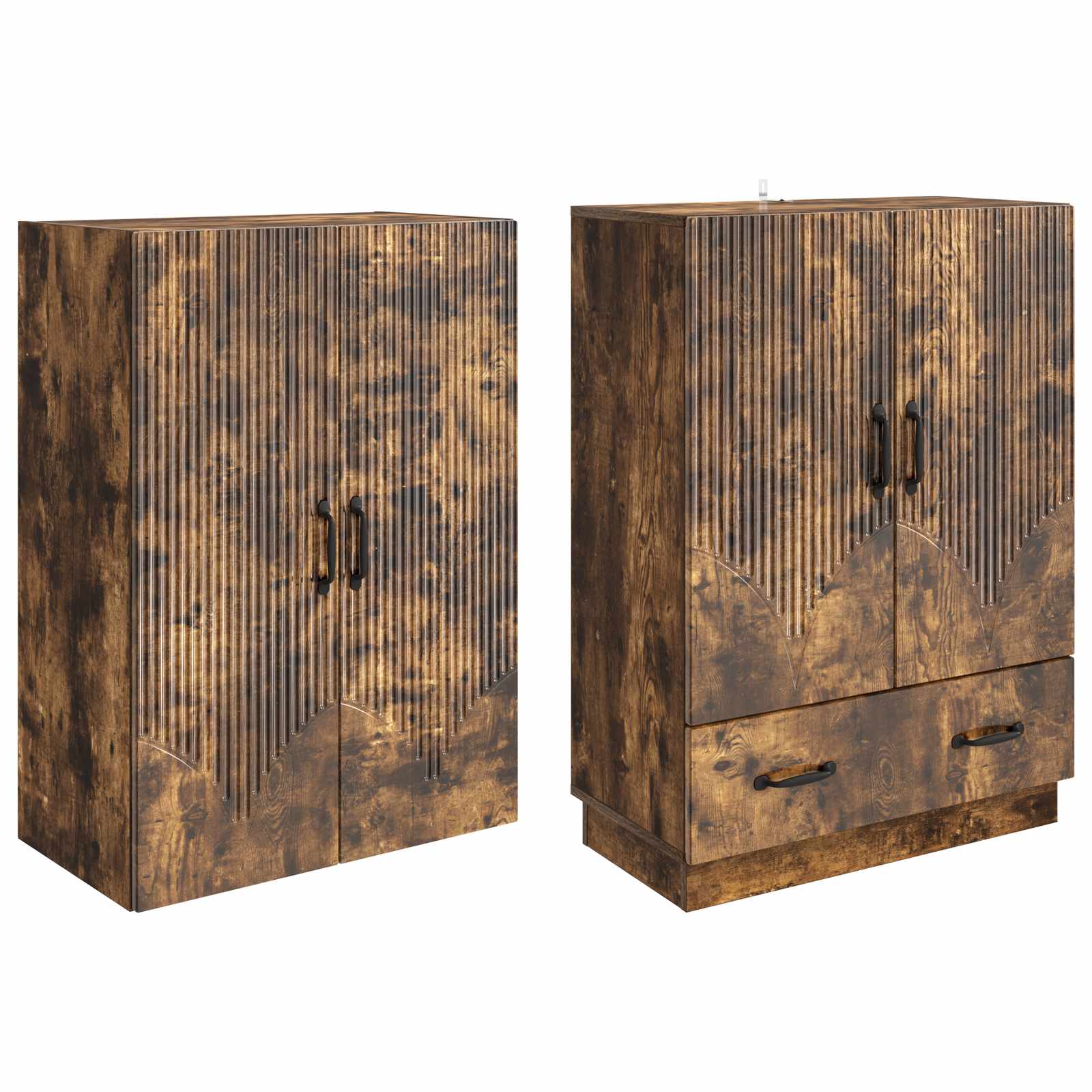 Ensemble de Meubles 2 pcs Chêne fumé Bois d'ingénierie - XIOS