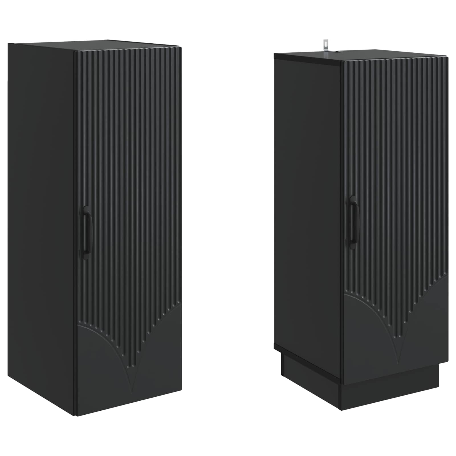 Ensemble de Meubles 2 pcs Noir Bois d'ingénierie - XIOS