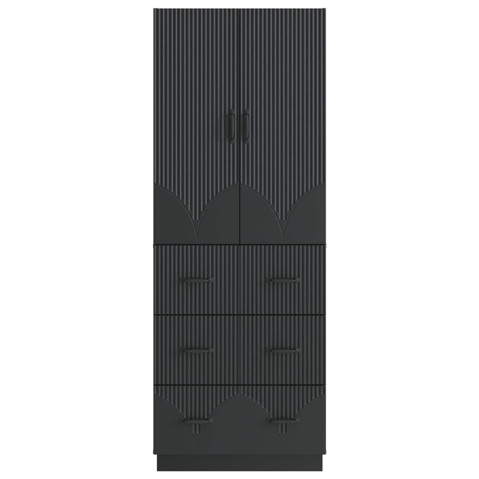 Ensemble de Meubles 2 pcs Noir 66 x 34,5 x 87 cm - XIOS