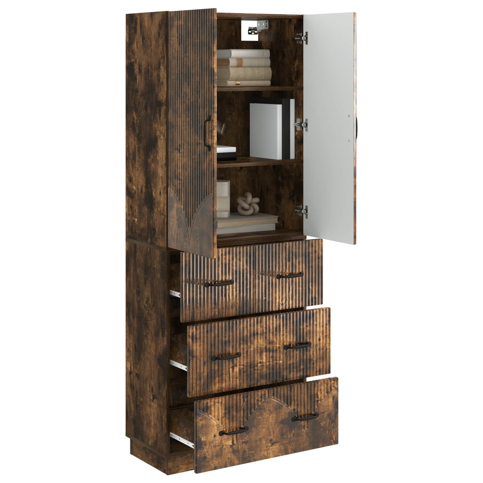 Ensemble de Meubles 2 pcs Chêne fumé 66 x 34,5 x 87 cm - XIOS
