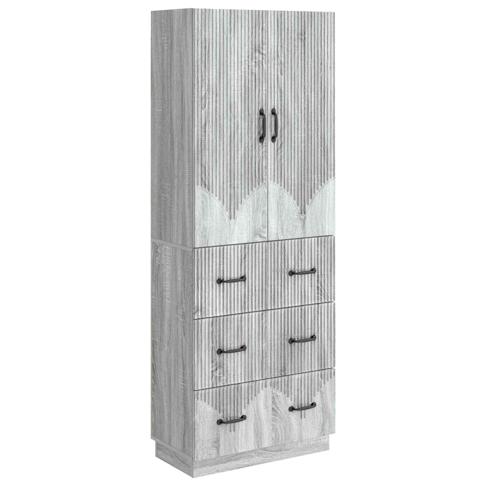 Ensemble de Meubles 2 pcs Sonoma gris 66 x 34,5 x 87 cm - XIOS