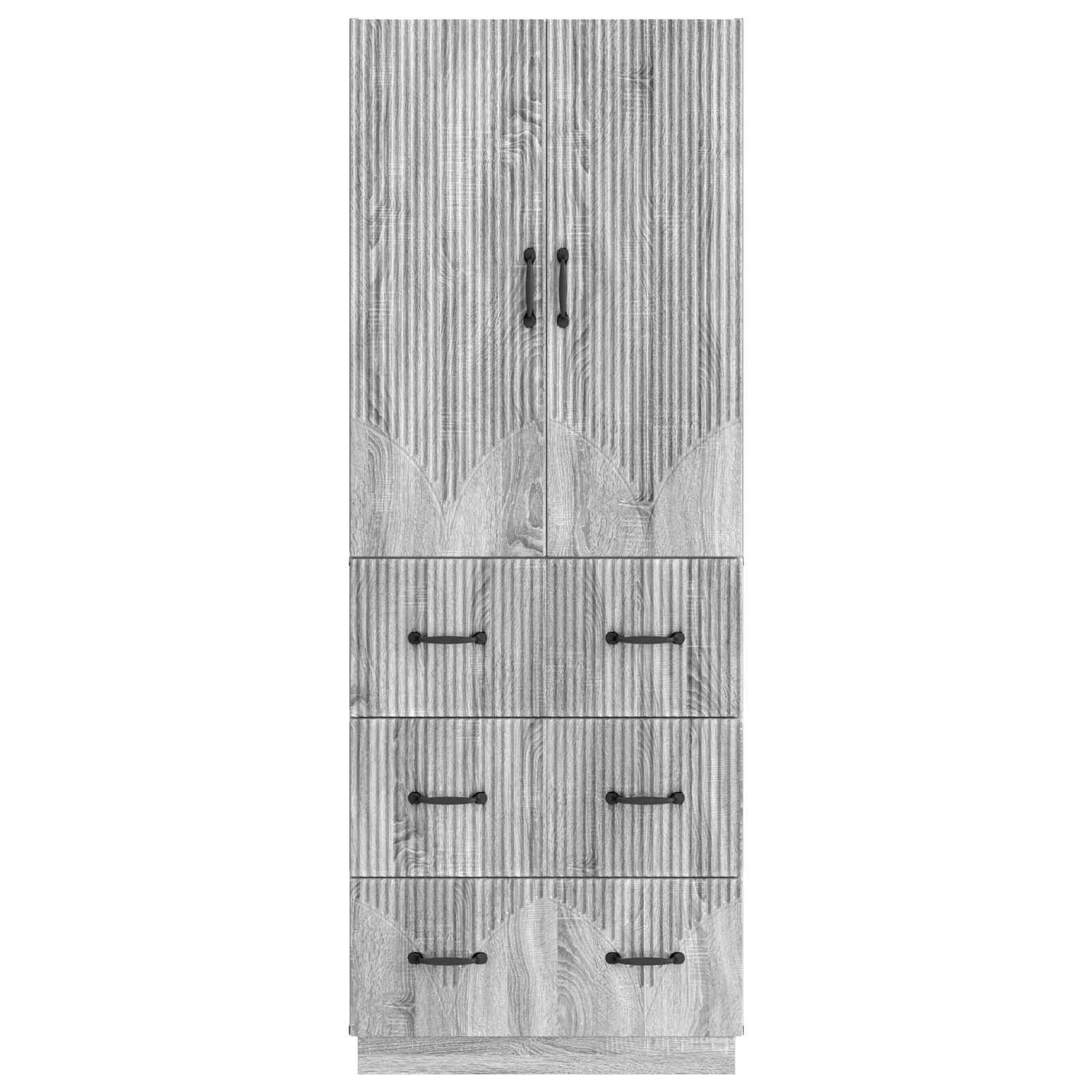 Ensemble de Meubles 2 pcs Sonoma gris 66 x 34,5 x 87 cm - XIOS