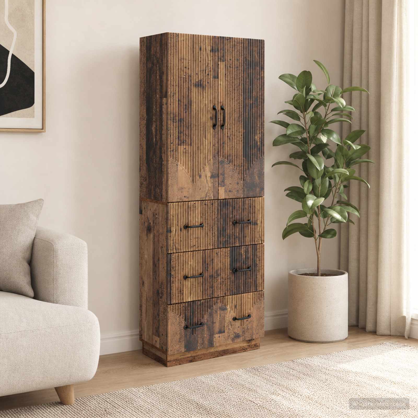 Ensemble de Meubles 2 pc 66 x 34,5 x 87 cm Bois d'ingénierie