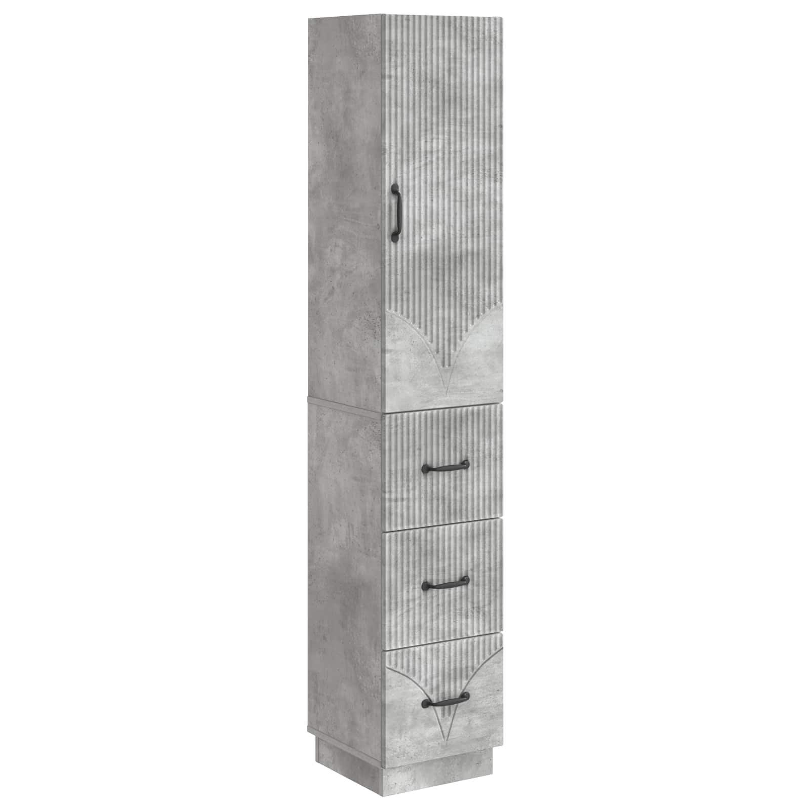 Ensemble de Meubles 2 pcs Gris béton 33 x 34,5 x 87 cm - XIOS