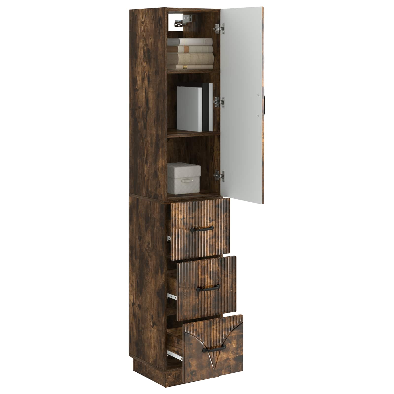 Ensemble de Meubles 2 pcs Chêne fumé 33 x 34,5 x 87 cm - XIOS