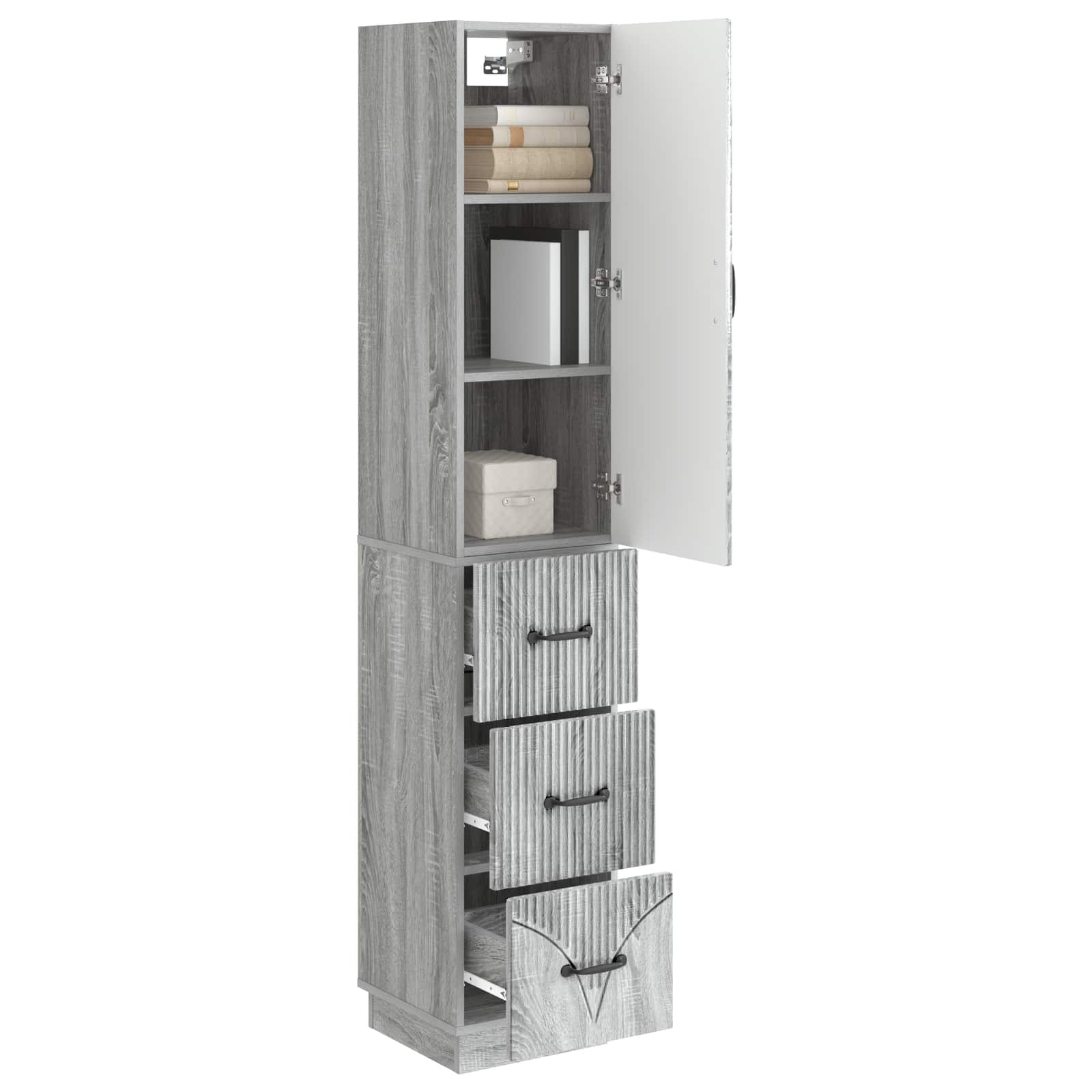 Ensemble de Meubles 2 pcs Sonoma gris 33 x 34,5 x 87 cm - XIOS