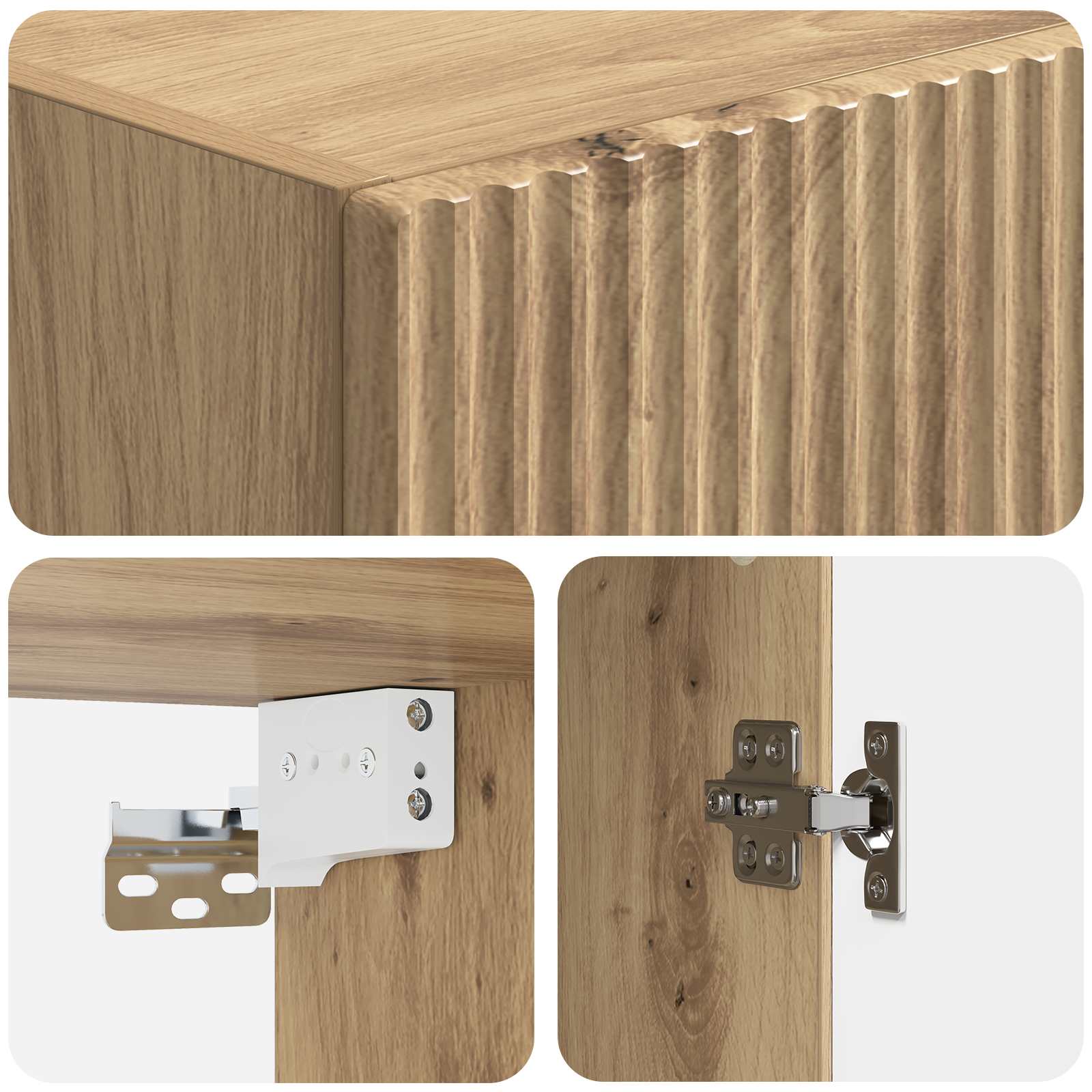 Ensemble de Meubles 2 pcs Chêne artisanal 33 x 34,5 x 87 cm - XIOS
