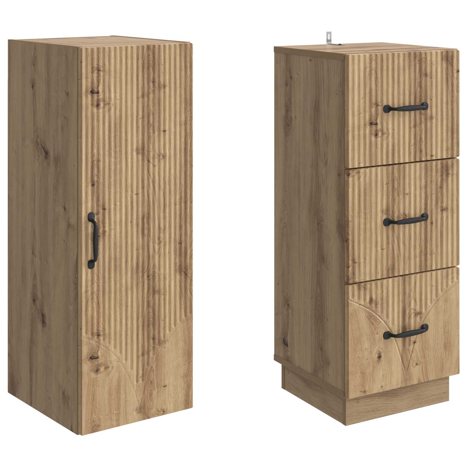 Ensemble de Meubles 2 pcs Chêne artisanal 33 x 34,5 x 87 cm - XIOS