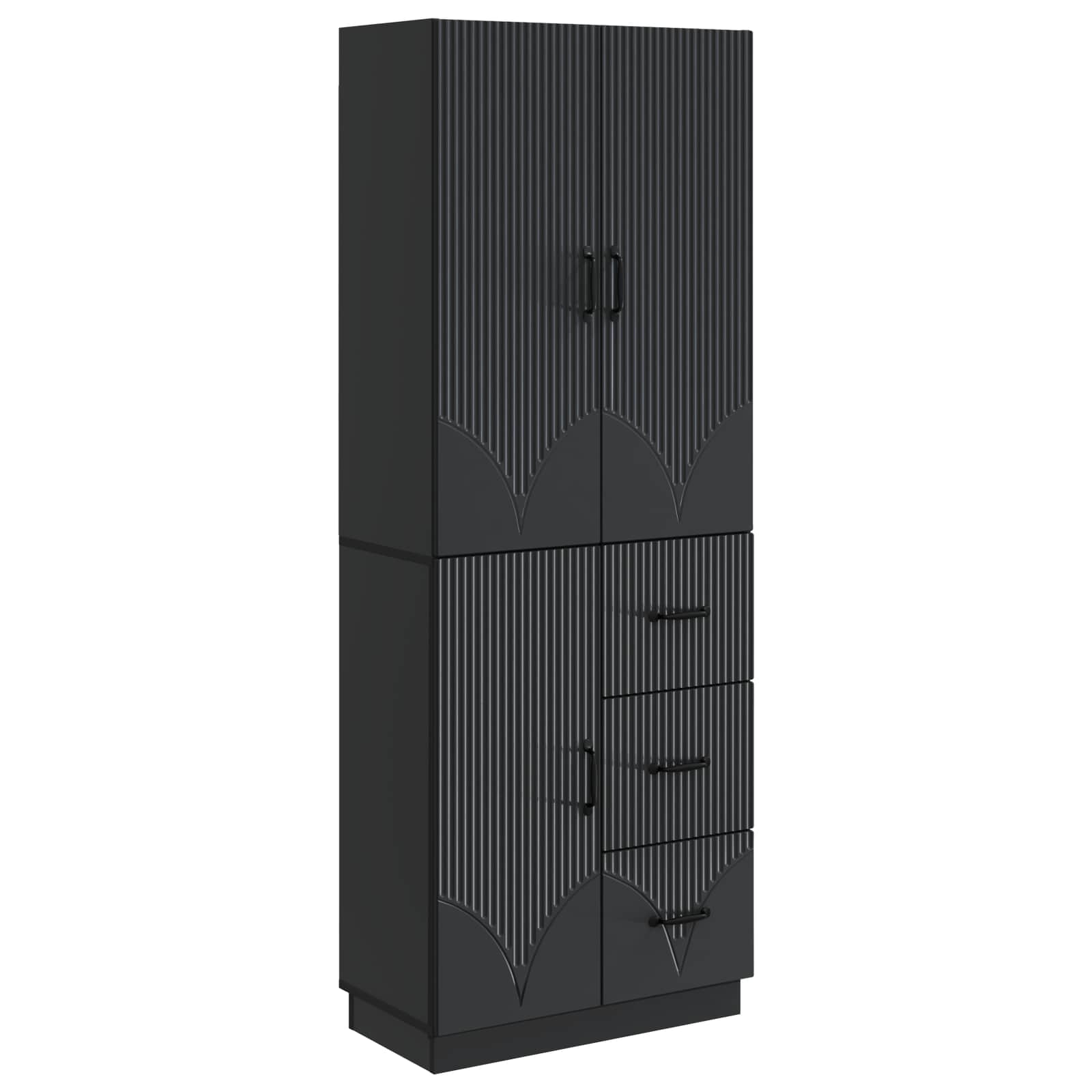 Ensemble de Meubles 2 pcs Noir Bois d'ingénierie - XIOS