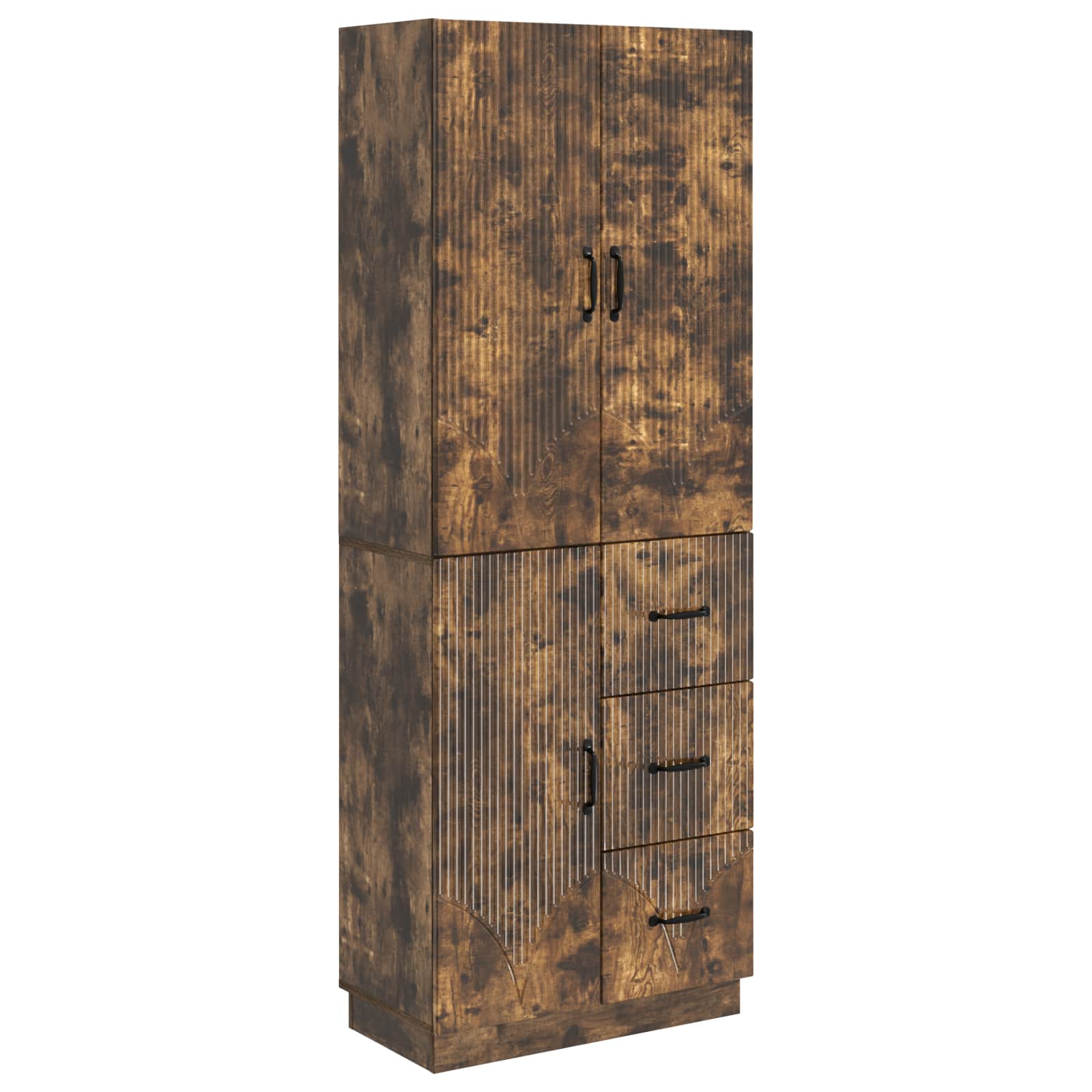 Ensemble de Meubles 2 pcs Chêne fumé Bois d'ingénierie - XIOS