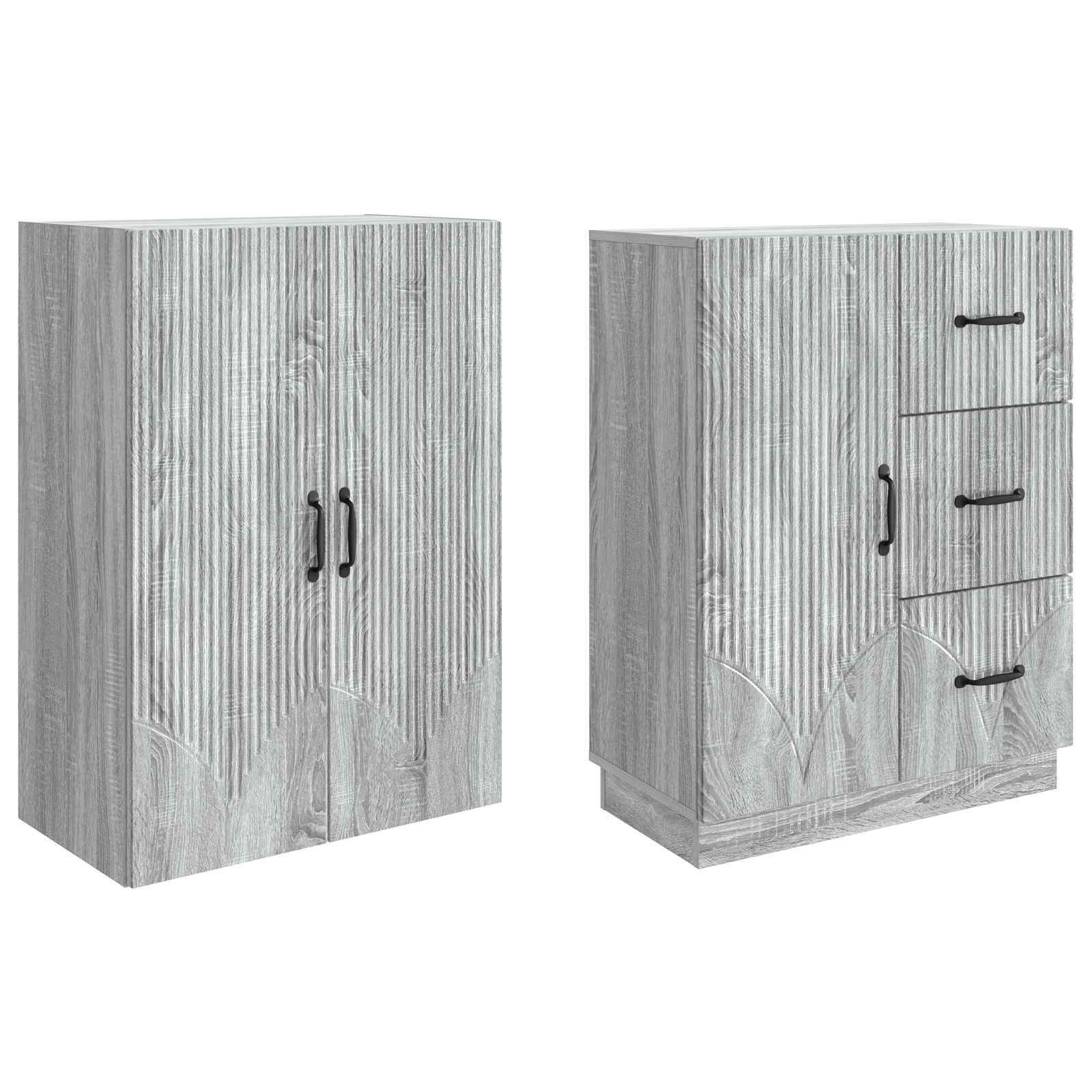 Ensemble de Meubles 2 pcs Sonoma gris Bois d'ingénierie - XIOS