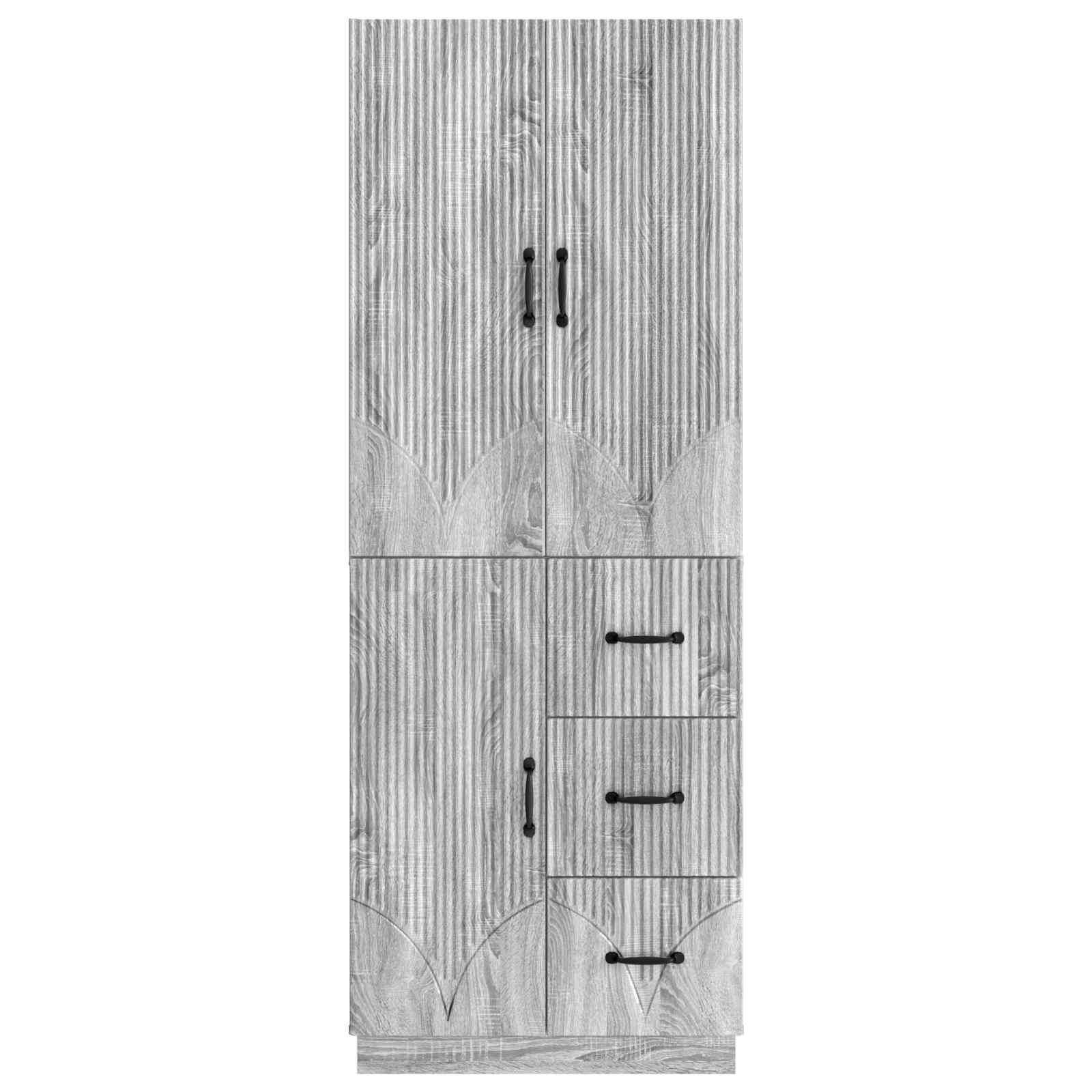 Ensemble de Meubles 2 pcs Sonoma gris Bois d'ingénierie - XIOS