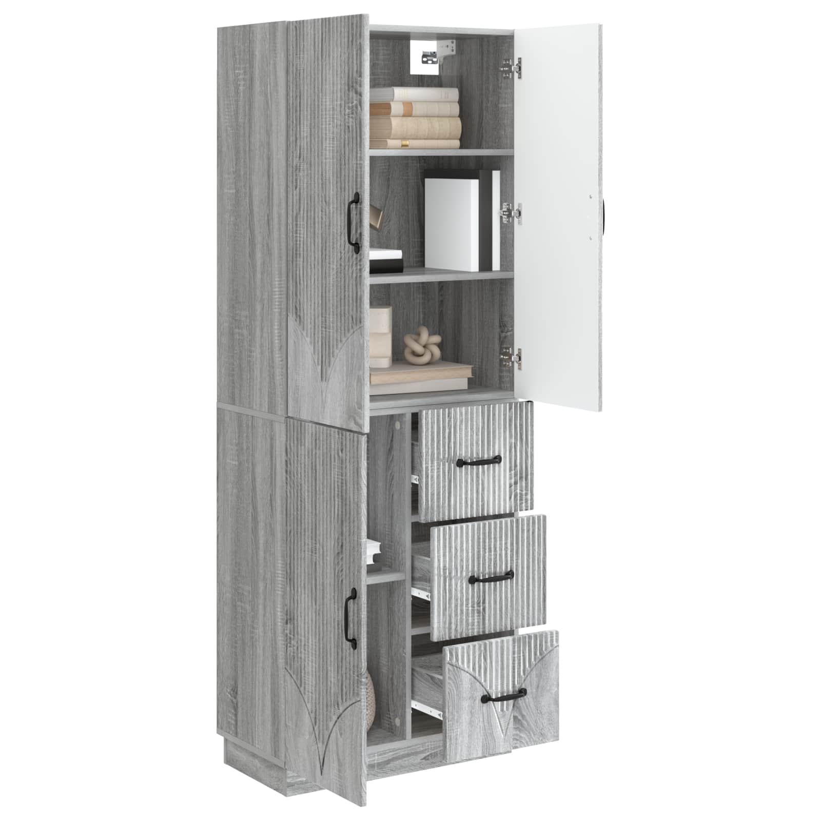 Ensemble de Meubles 2 pcs Sonoma gris Bois d'ingénierie - XIOS