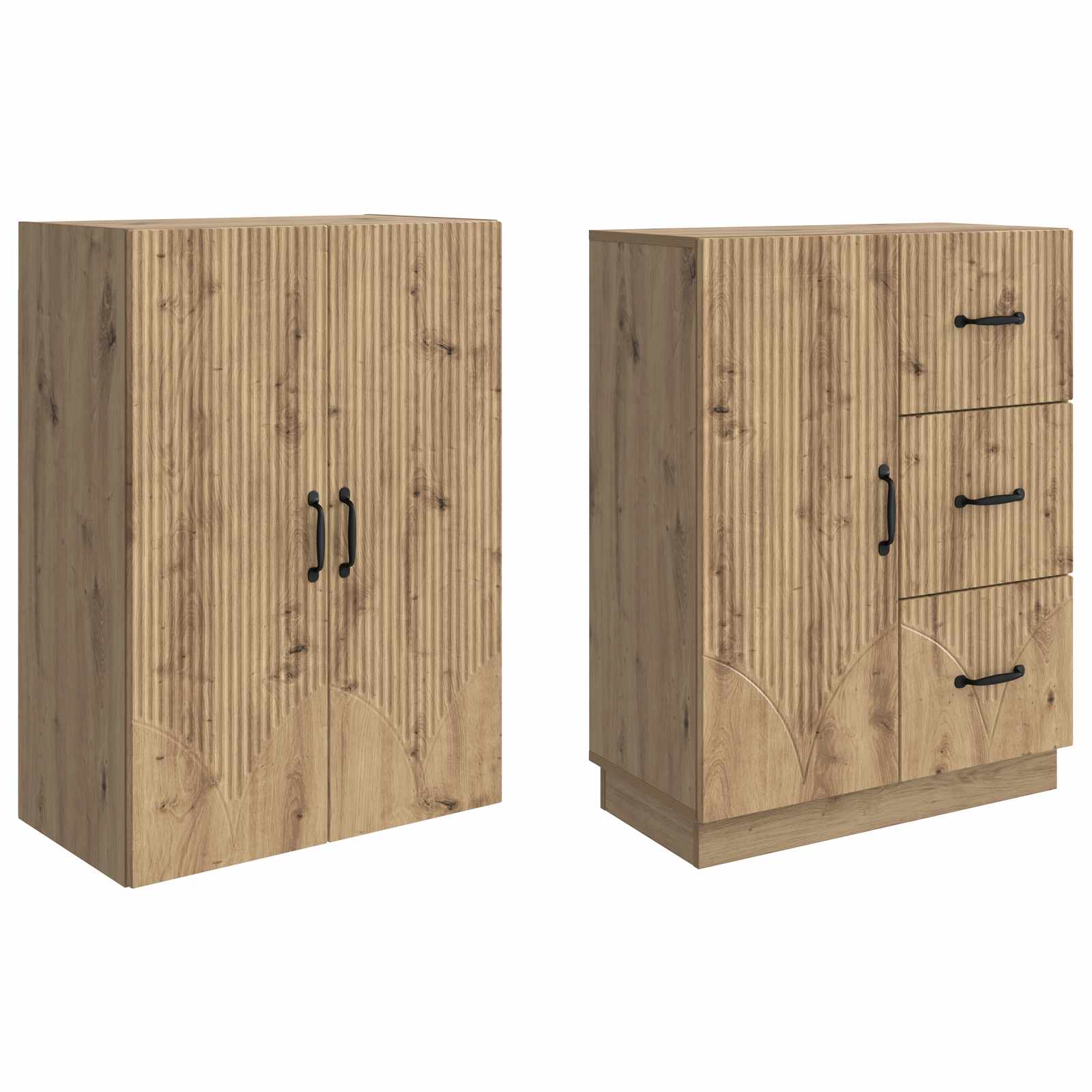 Ensemble de Meubles 2 pcs Chêne artisanal Bois d'ingénierie - XIOS