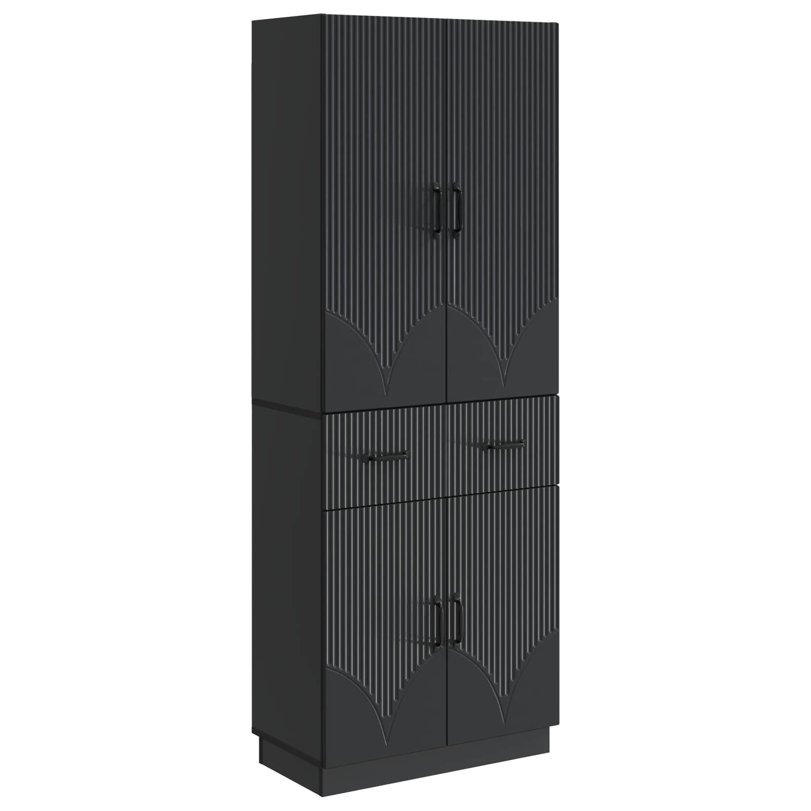 Ensemble de Meubles 2 pcs Noir Bois d'ingénierie - XIOS
