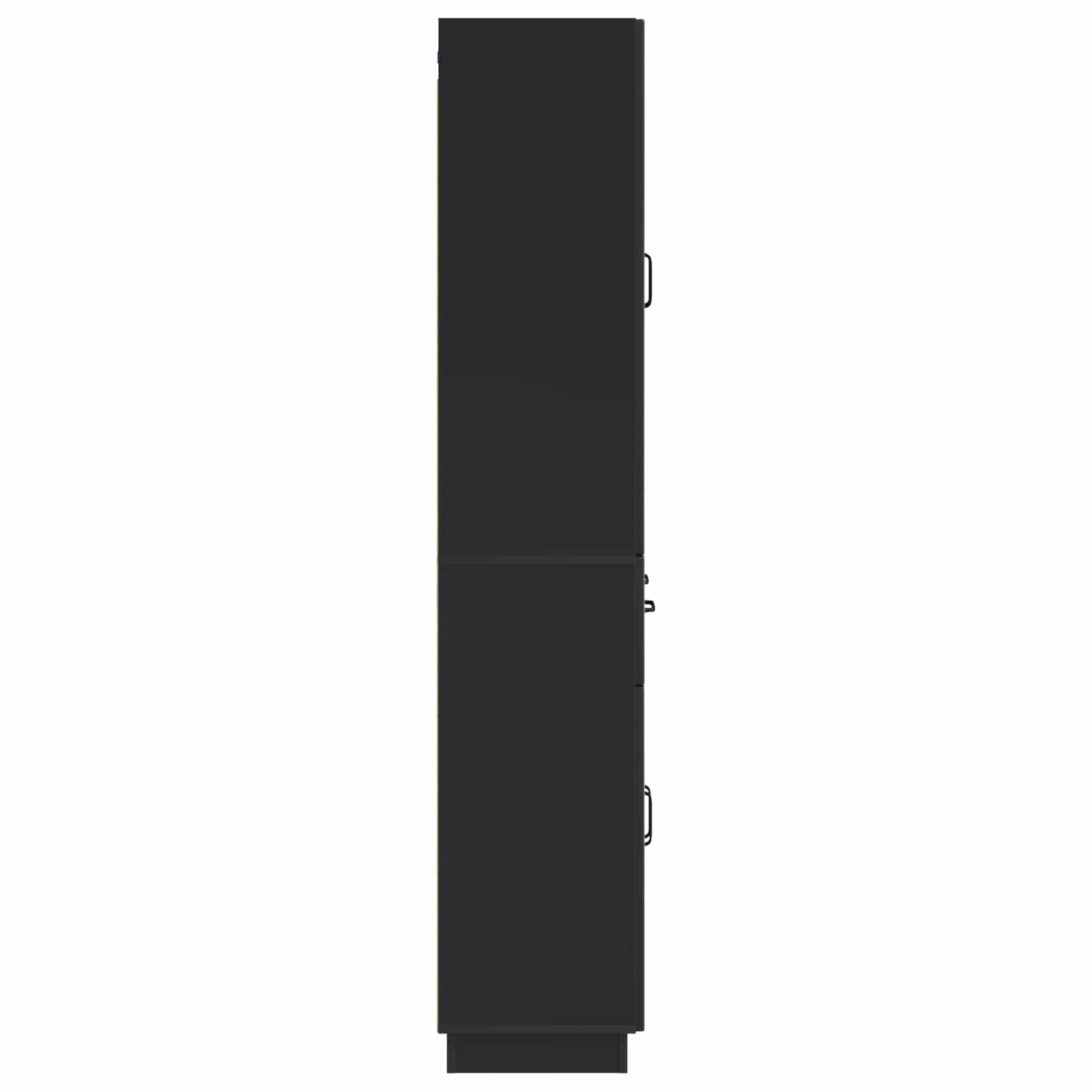 Ensemble de Meubles 2 pcs Noir Bois d'ingénierie - XIOS