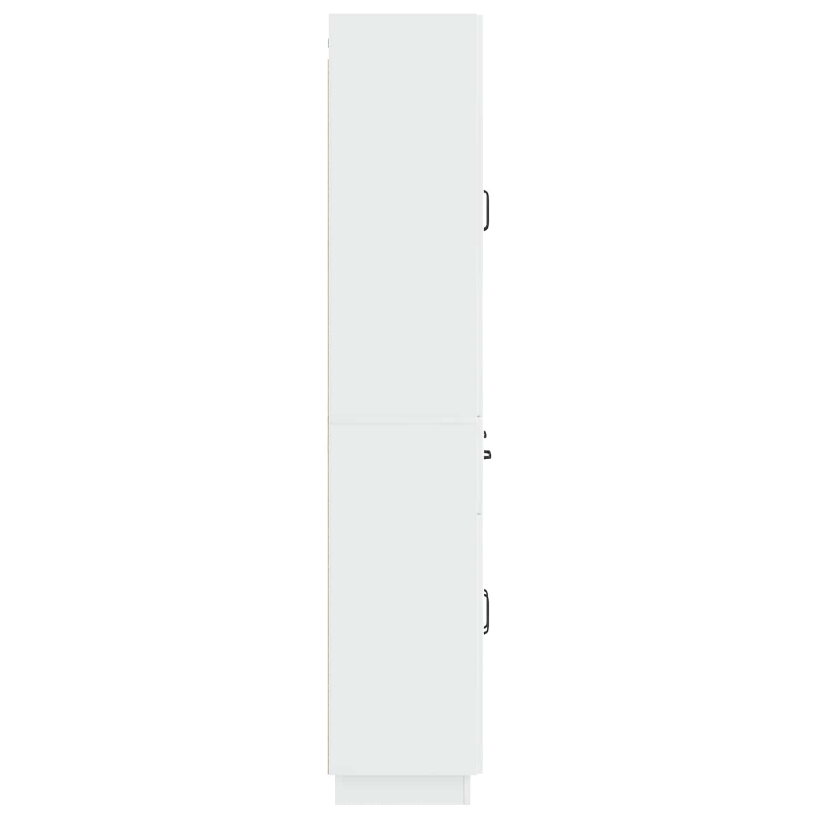 Ensemble de Meubles 2 pcs Blanc brillant Bois d'ingénierie - XIOS