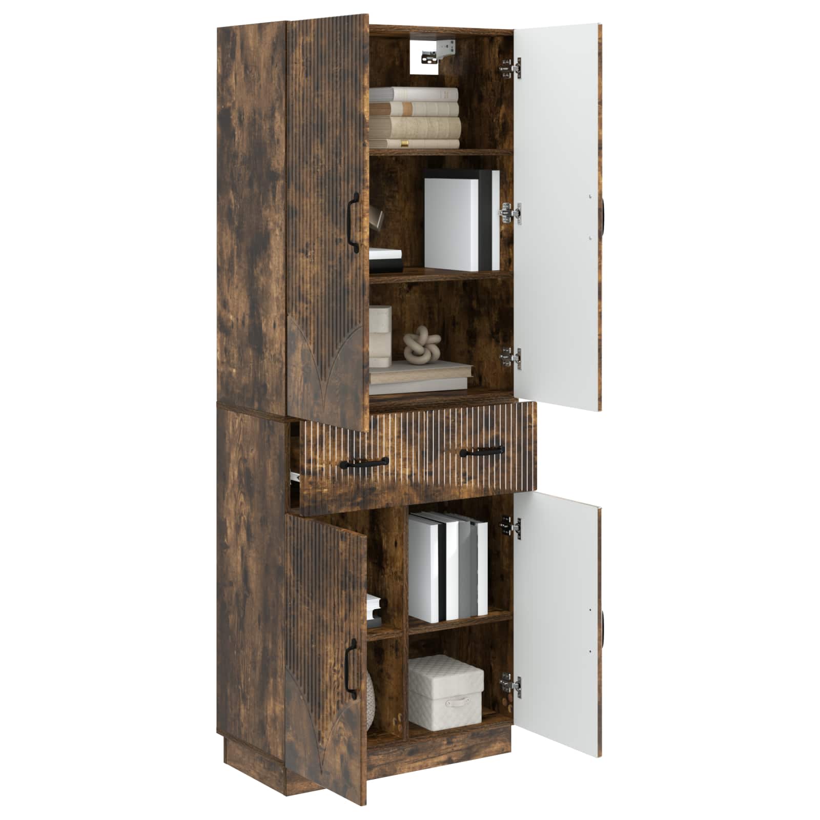 Ensemble de Meubles 2 pcs Chêne fumé Bois d'ingénierie - XIOS