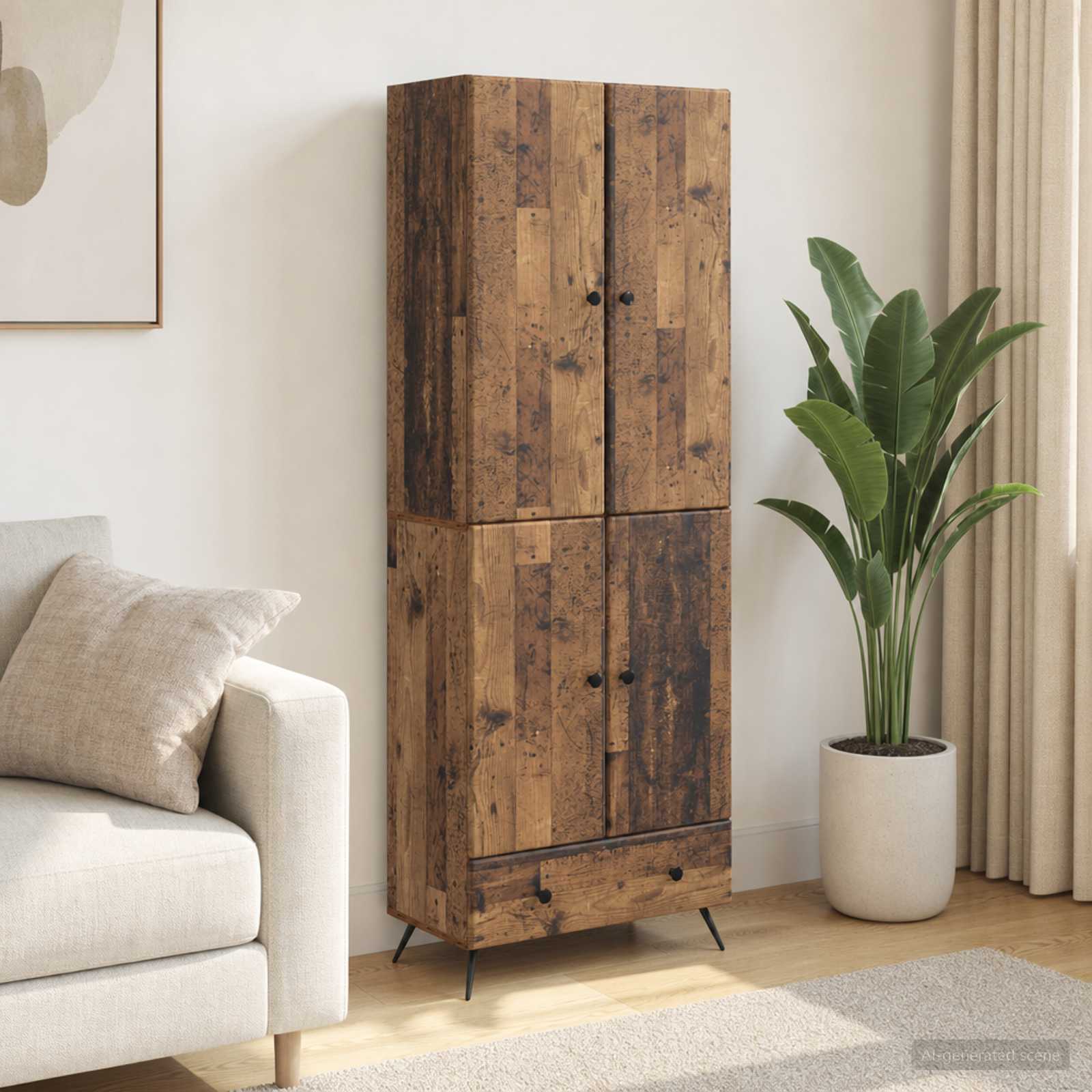 Ensemble de Meubles 2 pc Bois ancien Bois d'ingénierie - XIOS
