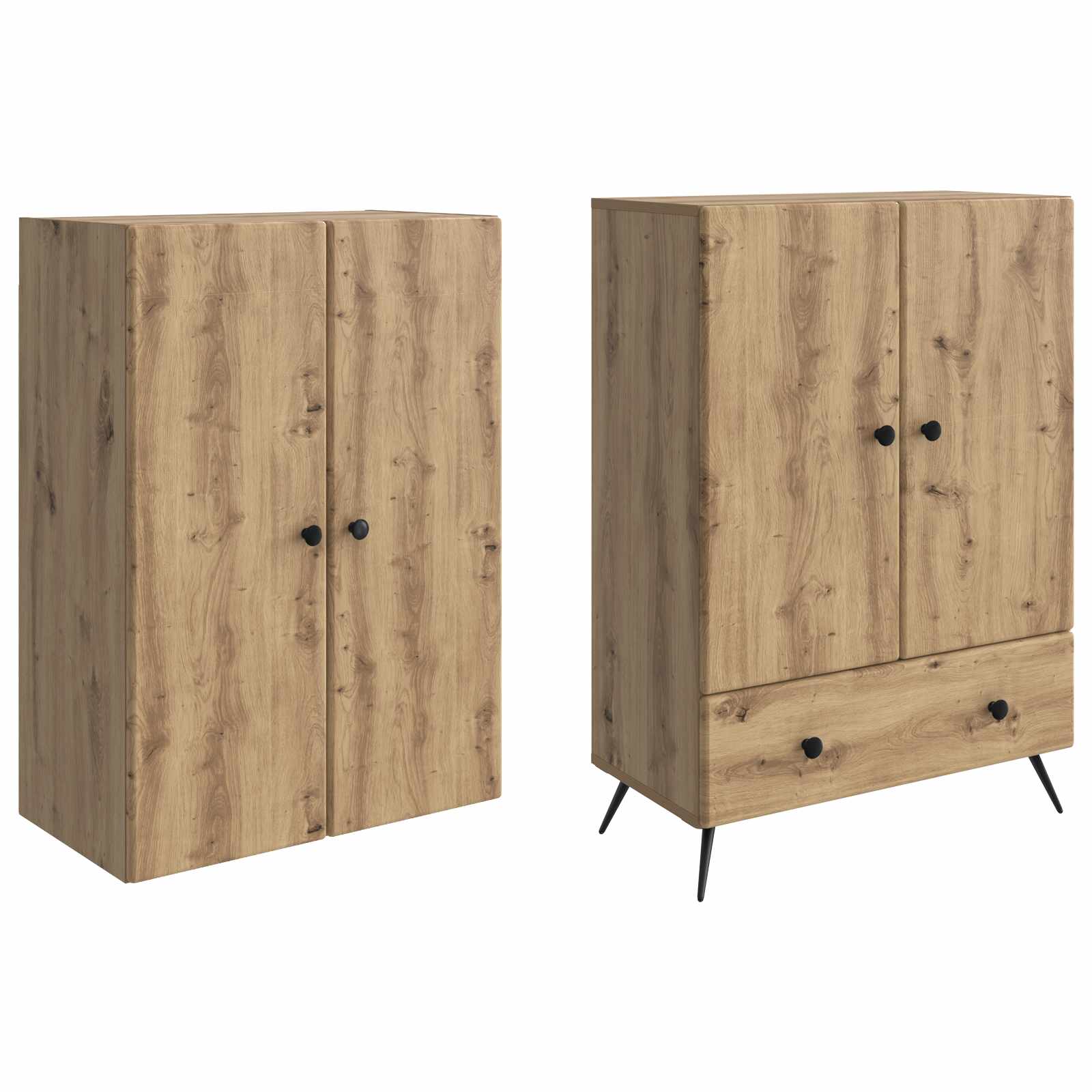 Ensemble de Meubles 2 pcs Chêne artisanal Bois d'ingénierie - XIOS