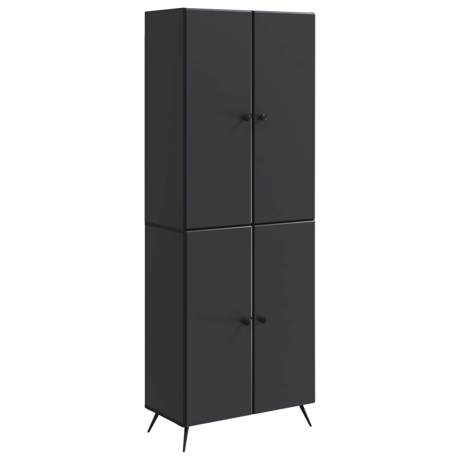 Ensemble de Meubles 2 pcs Noir Bois d'ingénierie - XIOS