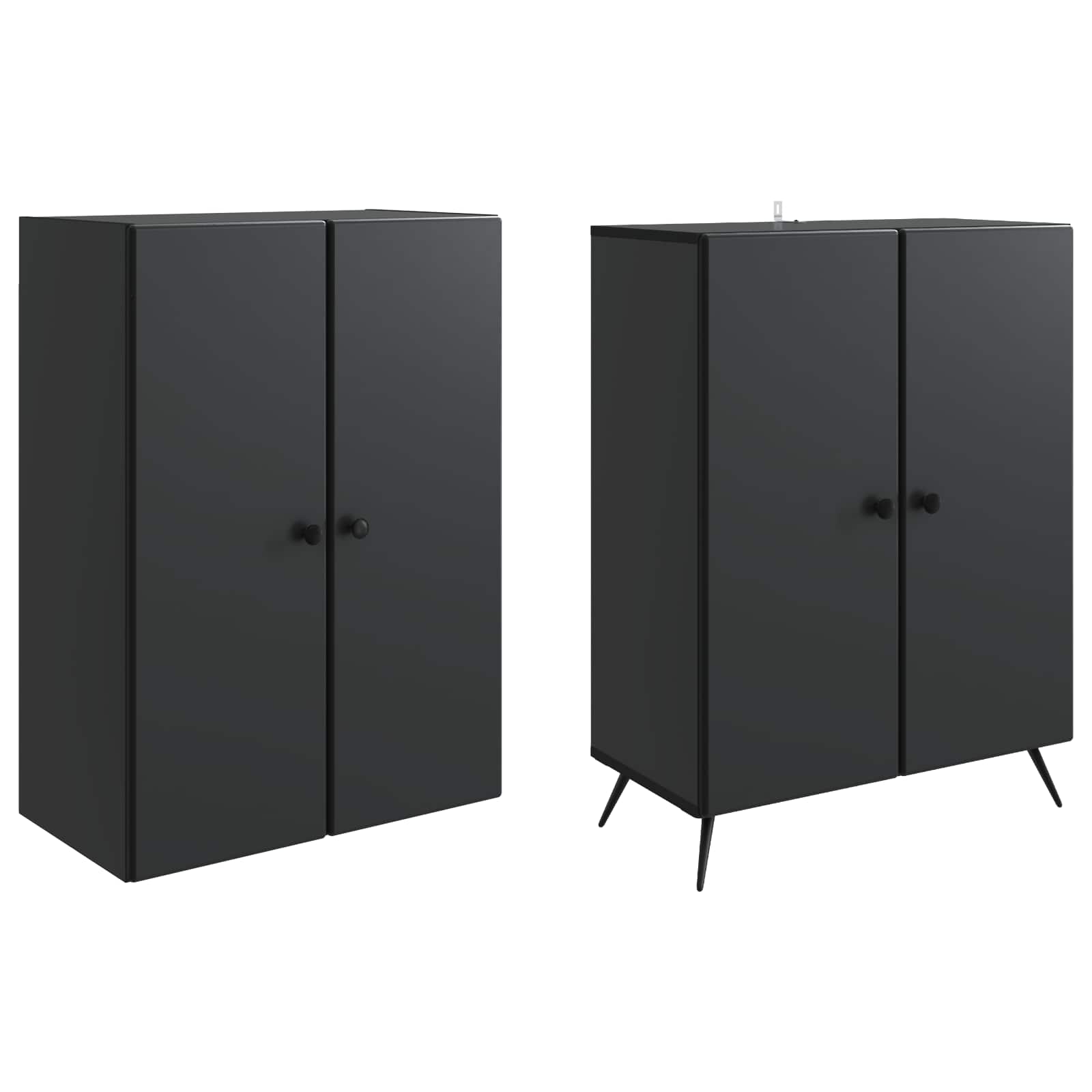 Ensemble de Meubles 2 pcs Noir Bois d'ingénierie - XIOS