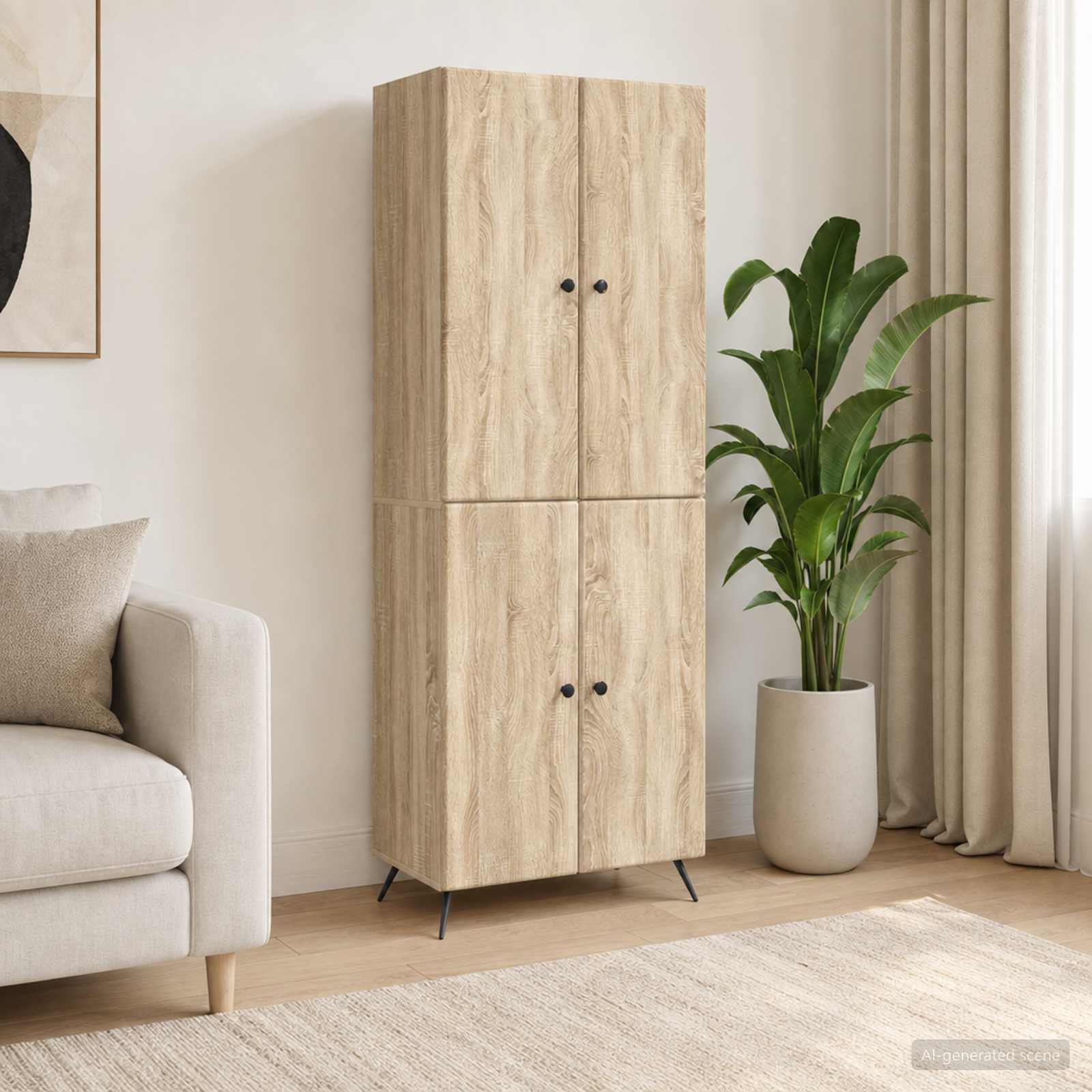 Ensemble de Meubles 2 pc Chêne Sonoma Bois d'ingénierie - XIOS