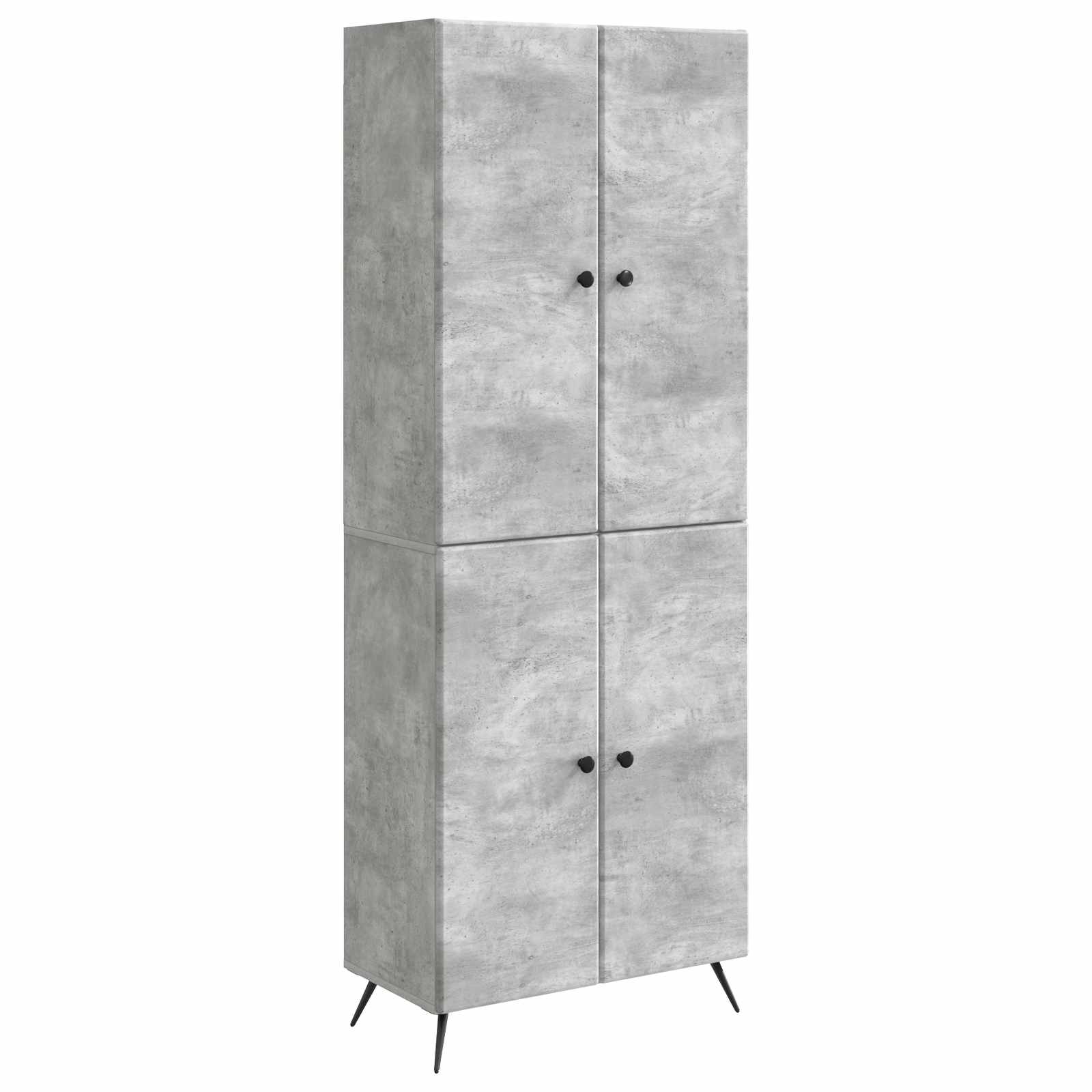 Ensemble de Meubles 2 pcs Gris béton Bois d'ingénierie - XIOS