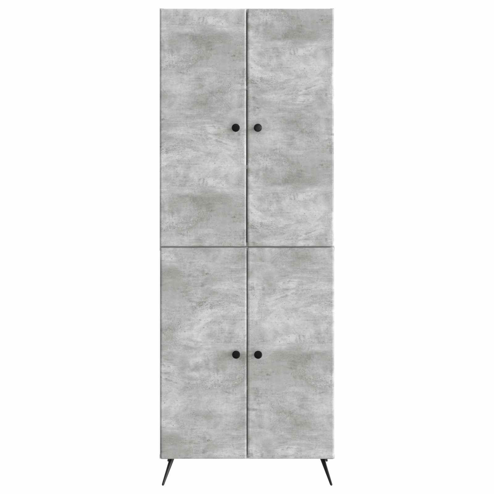 Ensemble de Meubles 2 pcs Gris béton Bois d'ingénierie - XIOS