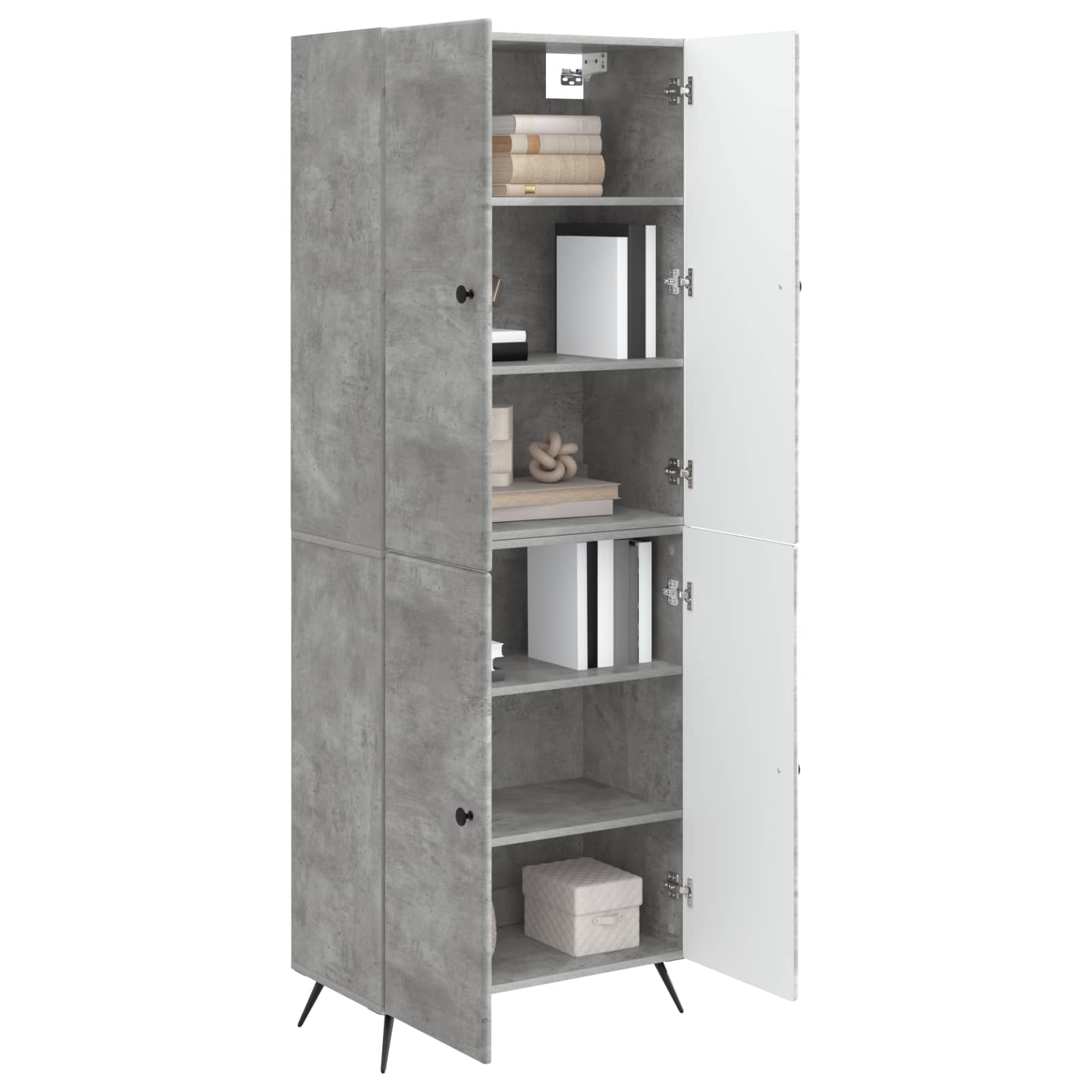 Ensemble de Meubles 2 pcs Gris béton Bois d'ingénierie - XIOS