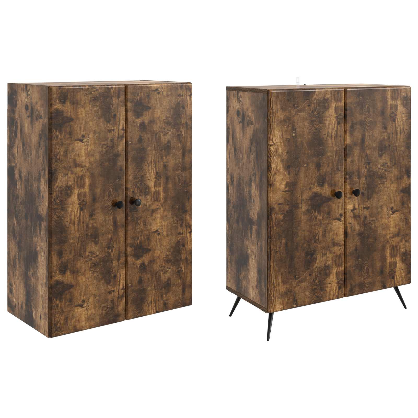 Ensemble de Meubles 2 pcs Chêne fumé Bois d'ingénierie - XIOS