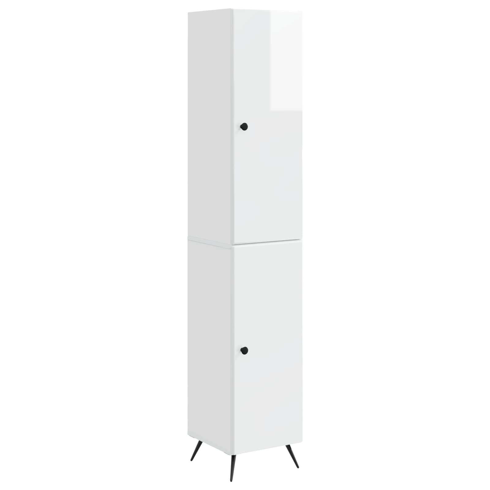 Ensemble de Meubles 2 pcs Blanc brillant Bois d'ingénierie - XIOS
