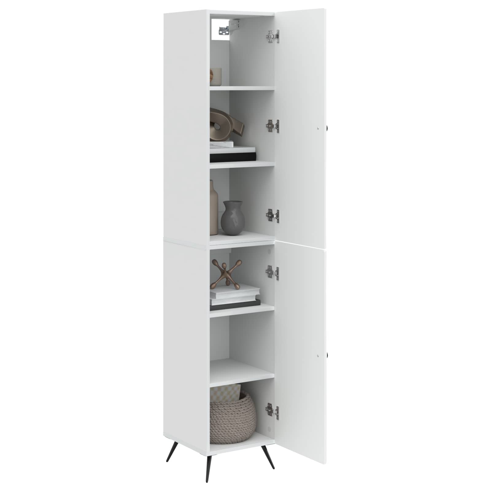 Ensemble de Meubles 2 pcs Blanc brillant Bois d'ingénierie - XIOS