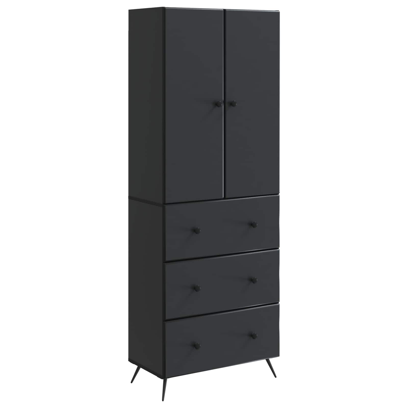 Ensemble de Meubles 2 pcs Noir 66 x 34,5 x 90 cm - XIOS