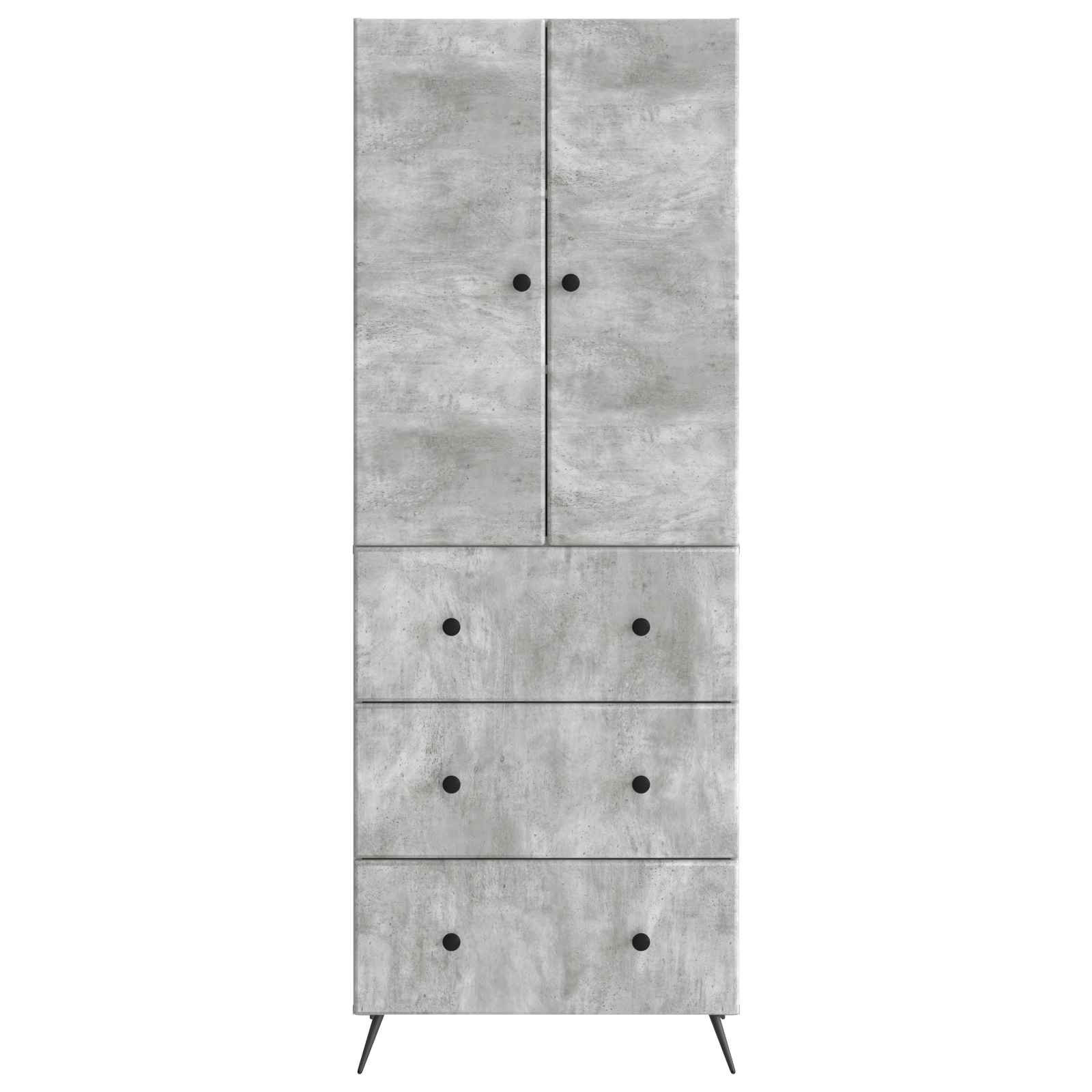 Ensemble de Meubles 2 pcs Gris béton 66 x 34,5 x 90 cm - XIOS