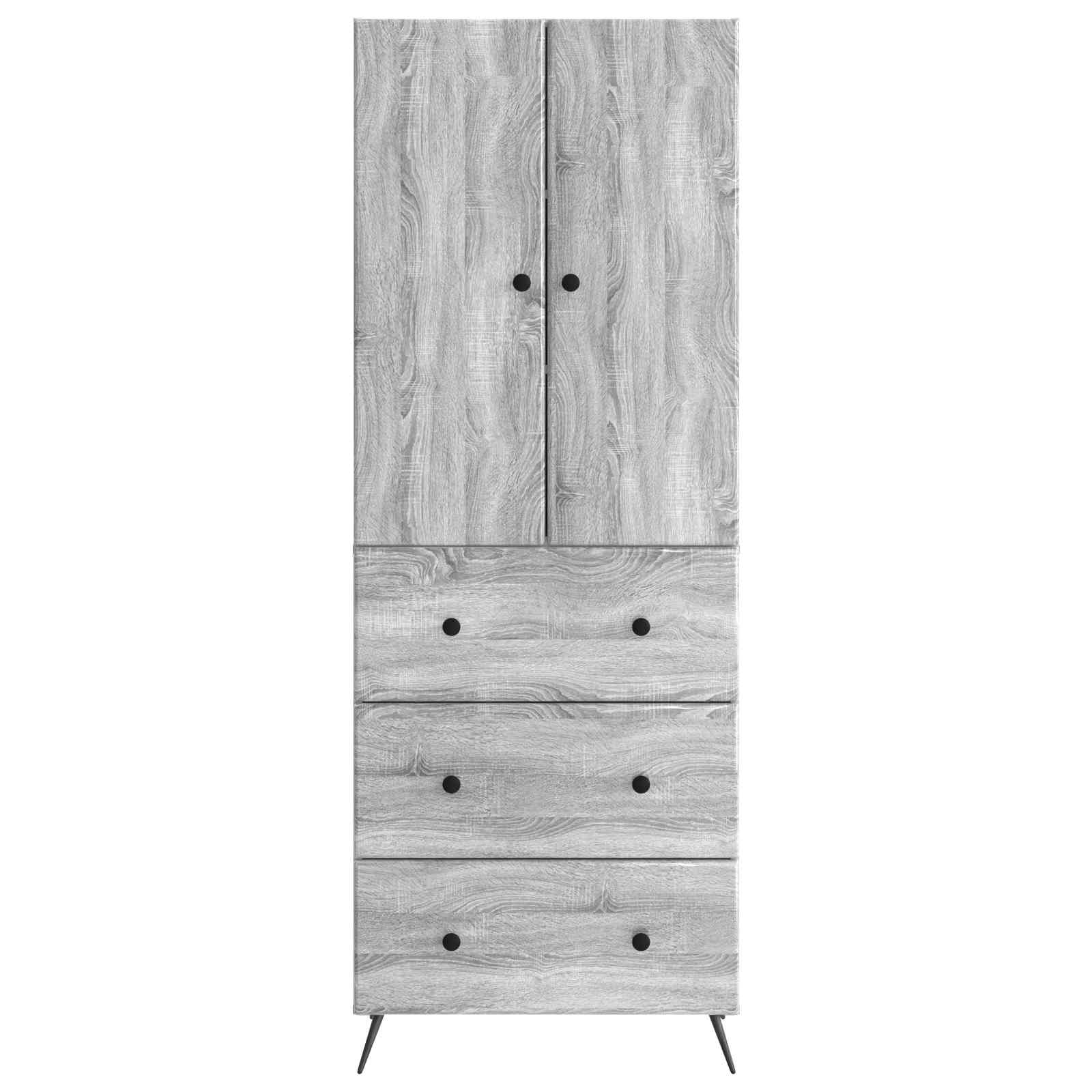 Ensemble de Meubles 2 pcs Sonoma gris 66 x 34,5 x 90 cm - XIOS